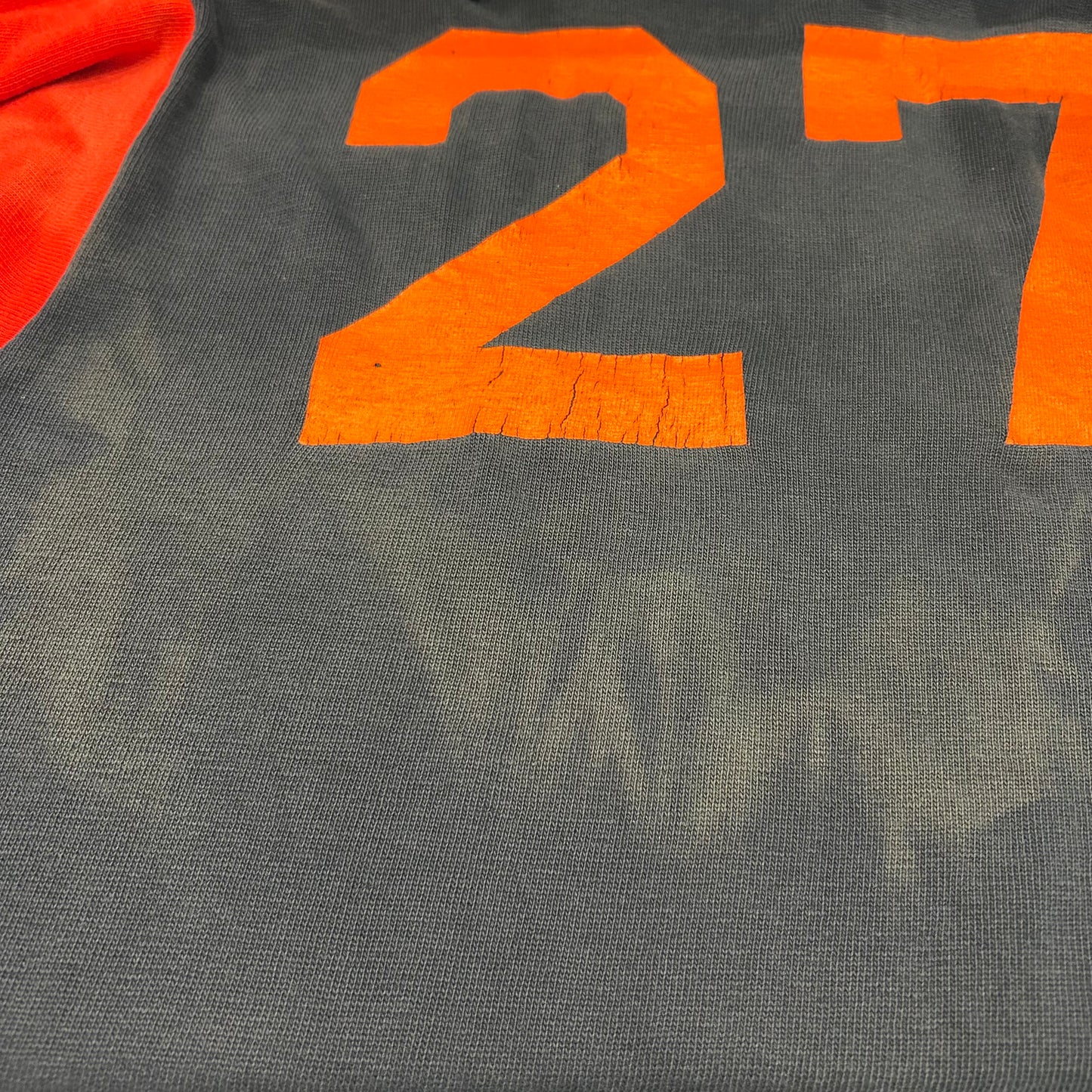 70's champion football T-shirt "27" チャンピオン フットボール Tシャツ ネイビー レッド (L)/A3444T-SO