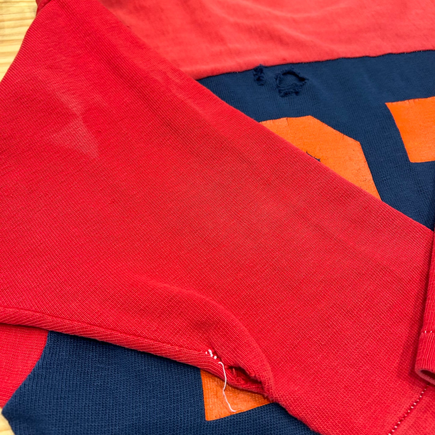70's champion football T-shirt "27" チャンピオン フットボール Tシャツ ネイビー レッド (L)/A3444T-SO
