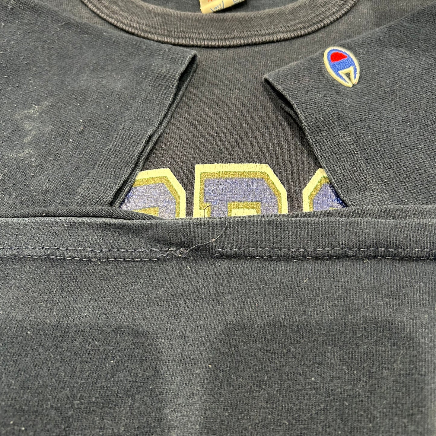 80's champion ”GEORGIA TECH" チャンピオン カレッジ Tシャツ ネイビー (XL)/A4110T-SO