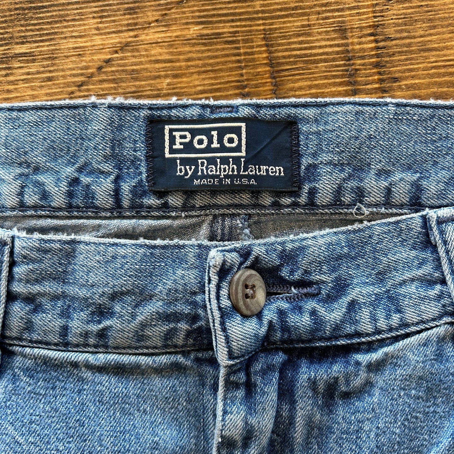 90's Polo Ralph Lauren”POLO DENIM"2タックデニムスラックス made in USA(30×30)/A5335P-SO