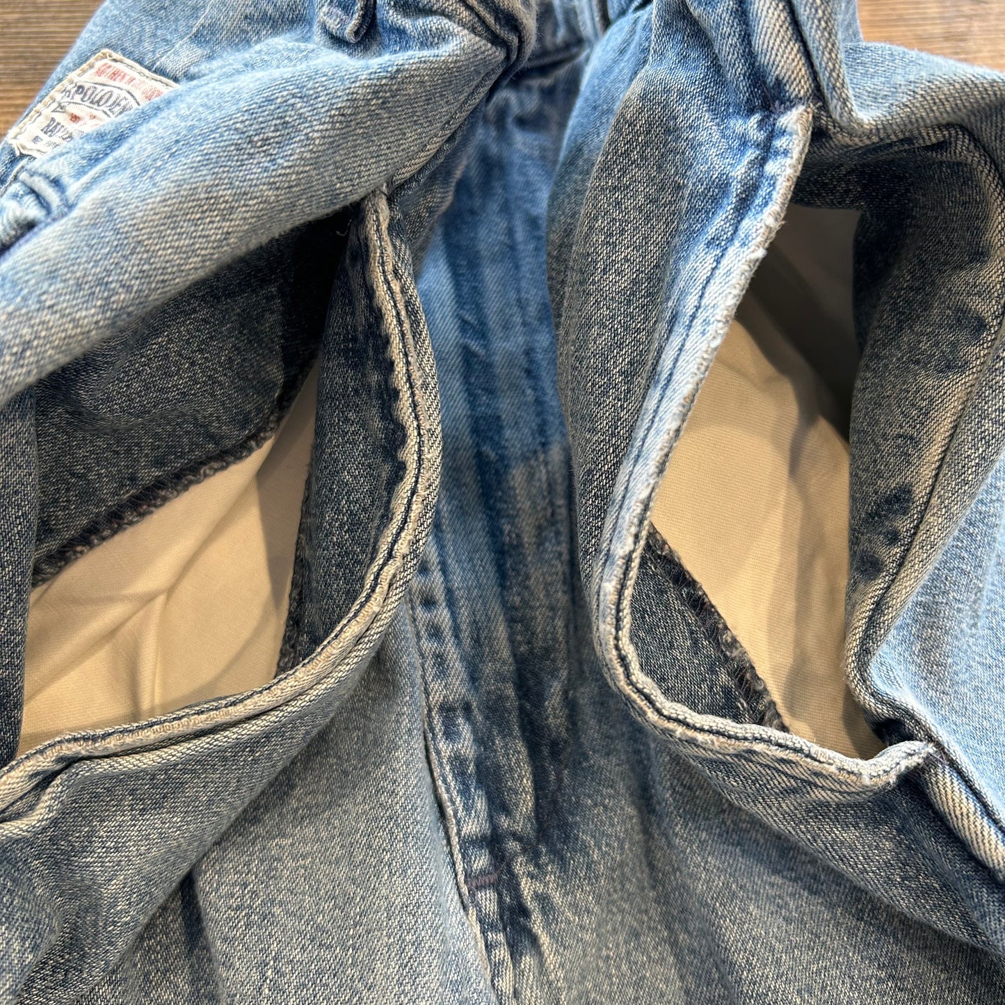 90's Polo Ralph Lauren”POLO DENIM"2タックデニムスラックス made in USA(30×30)/A5335P-SO