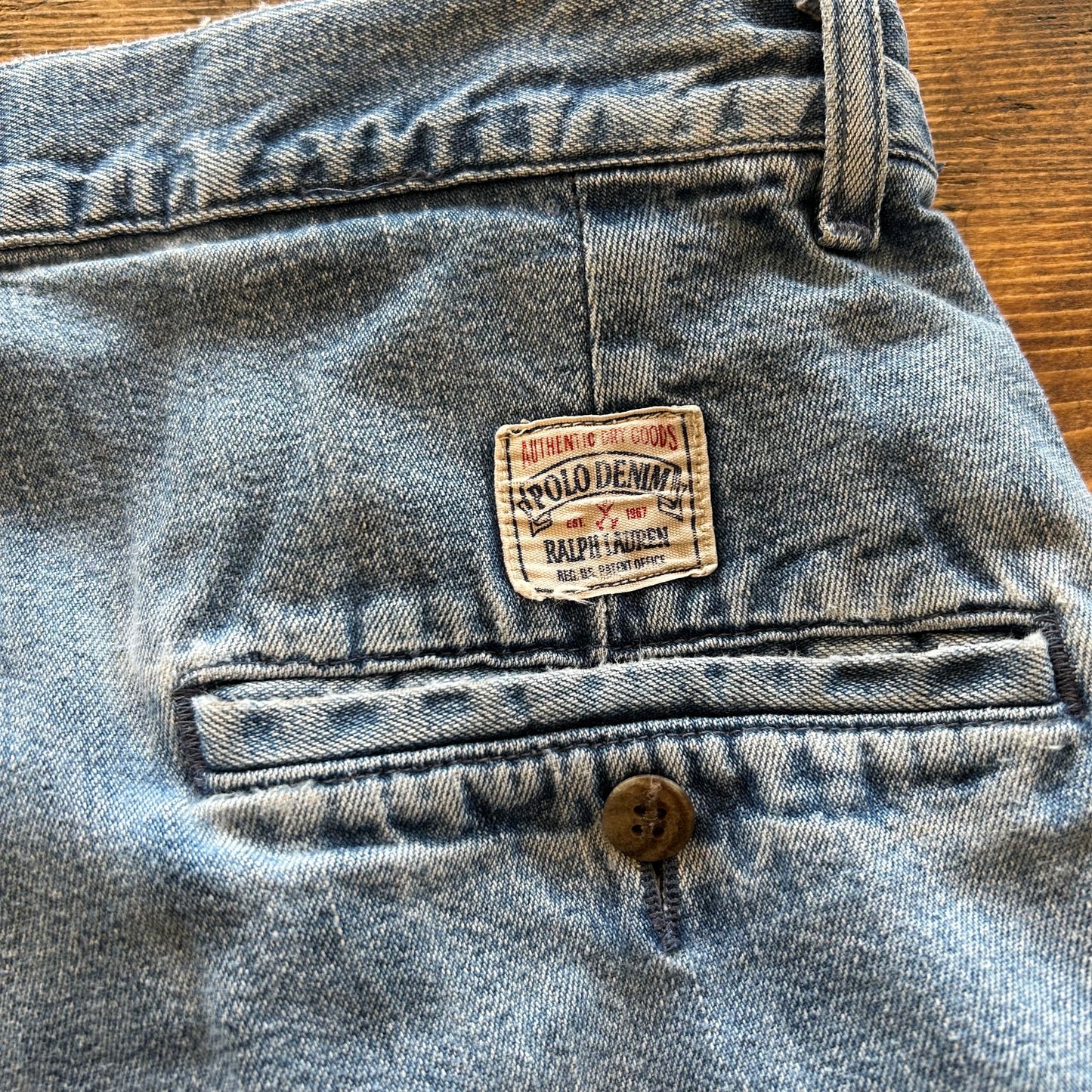90's Polo Ralph Lauren”POLO DENIM"2タックデニムスラックス made in USA(30×30)/A5335P-SO