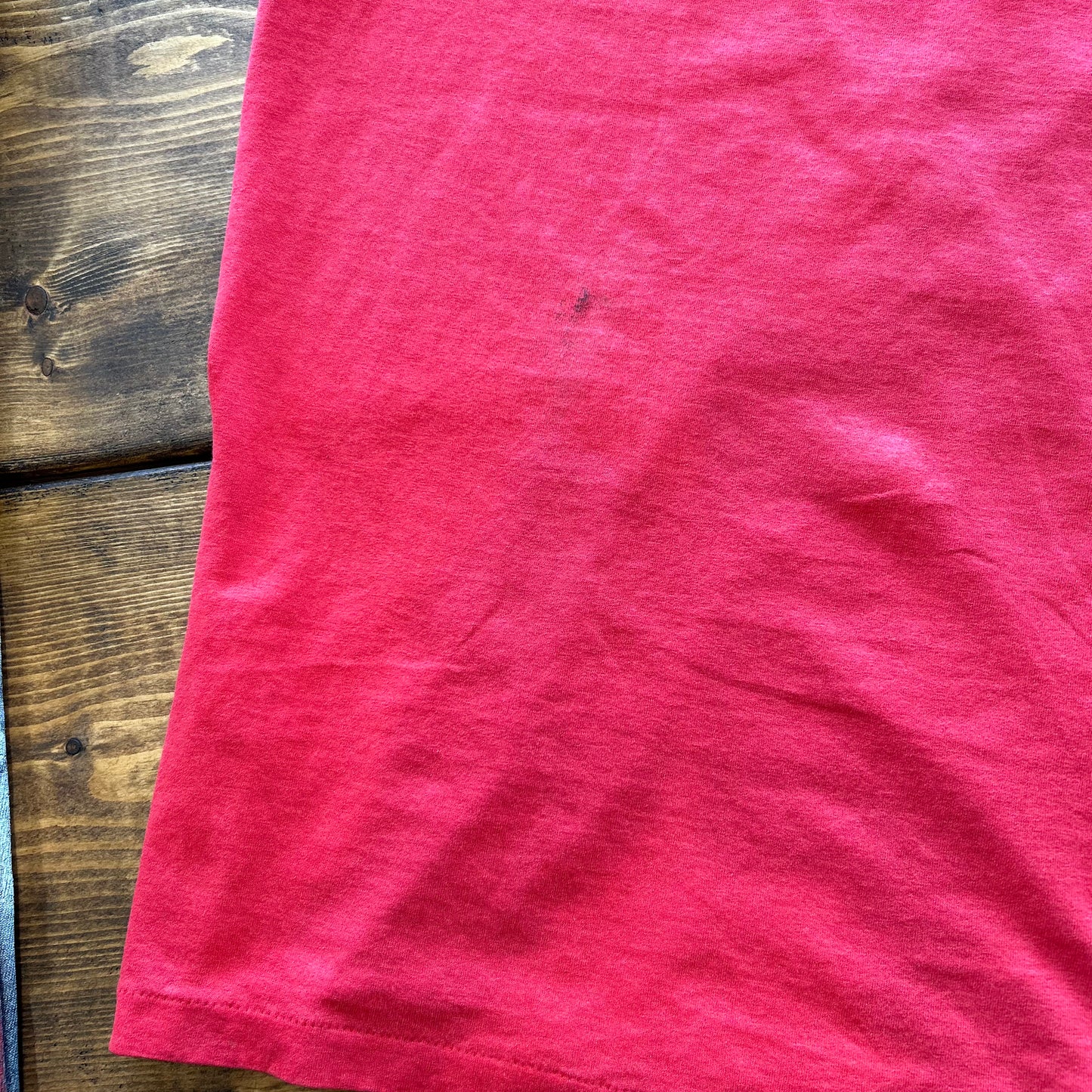 90's "LET'S BONE" スカルTシャツ 四十八手エロT ヘインズ 赤(XL)/A6467T-SO