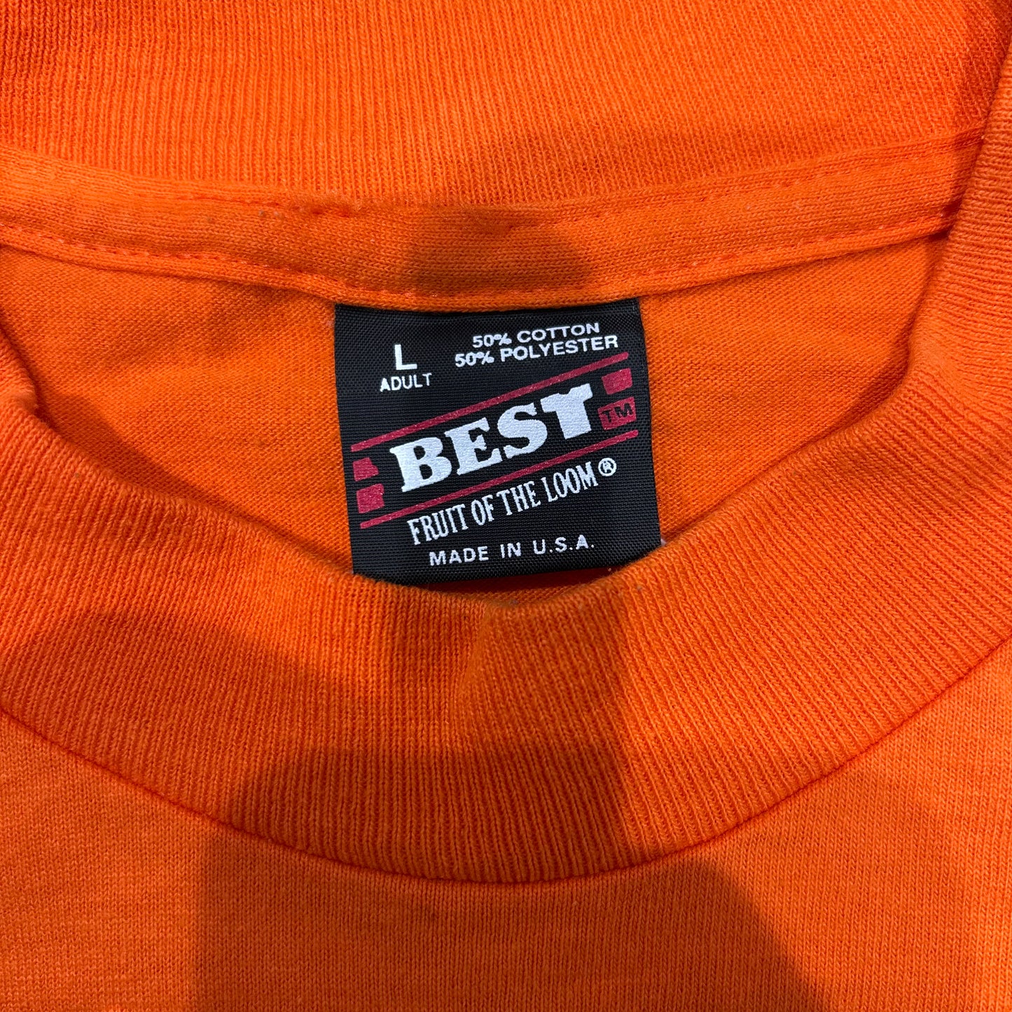 90's TEAMSTERS ロゴTシャツ 労働組合 オレンジ(L)/A7002T-SO