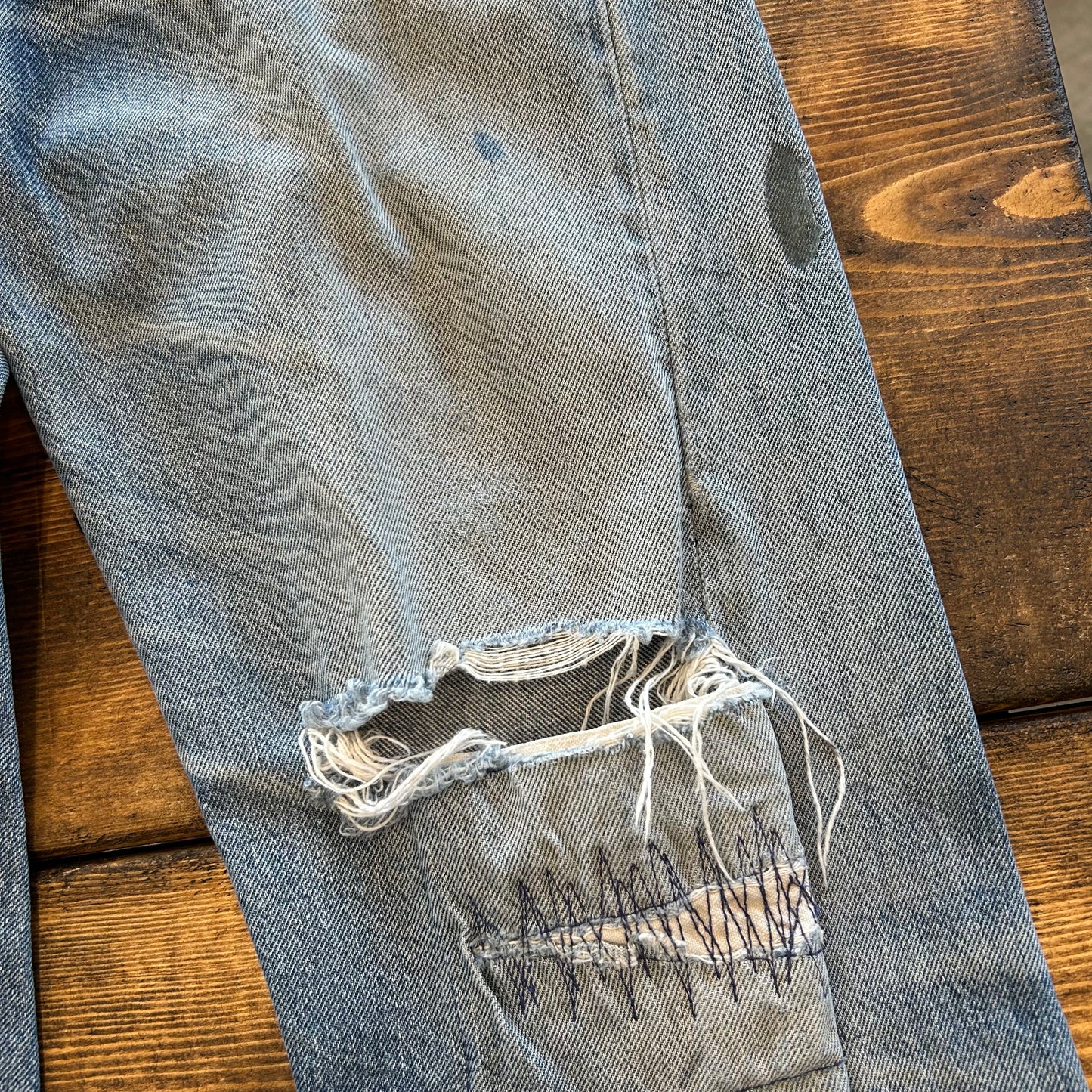80's Levis 501 赤耳 デニムパンツ ダメージ(32×36)/A1511P-SO