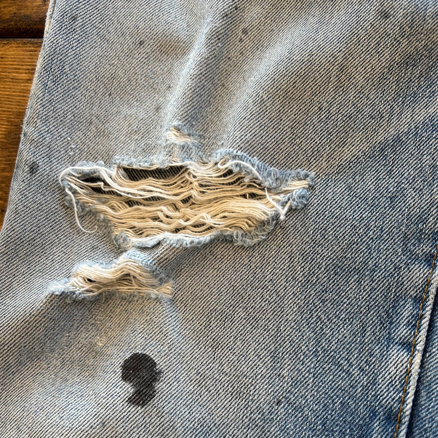 80's Levis 501 赤耳 デニムパンツ ダメージ(32×36)/A1511P-SO