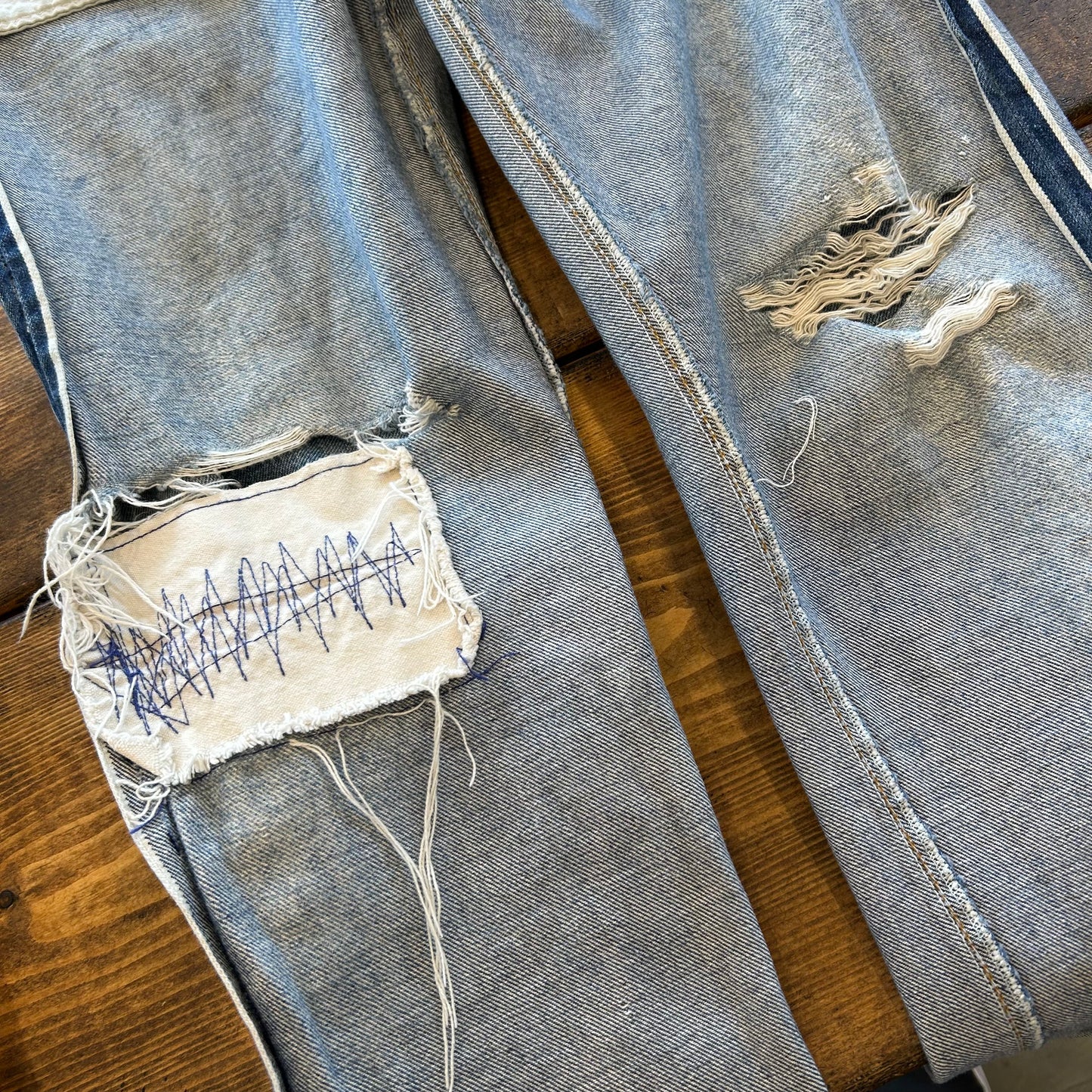 80's Levis 501 赤耳 デニムパンツ ダメージ(32×36)/A1511P-SO
