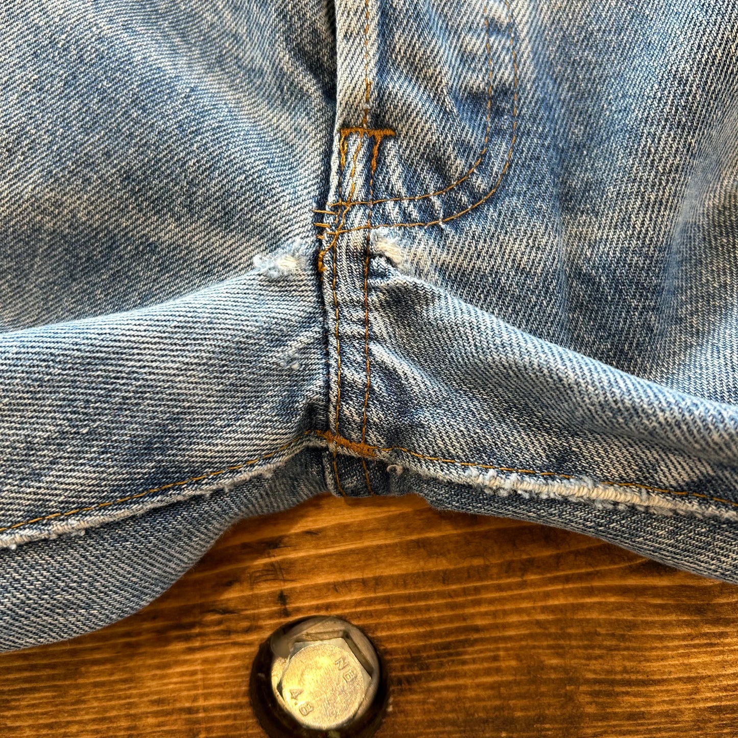 80's Levis 501 赤耳 デニムパンツ ダメージ(32×36)/A1511P-SO