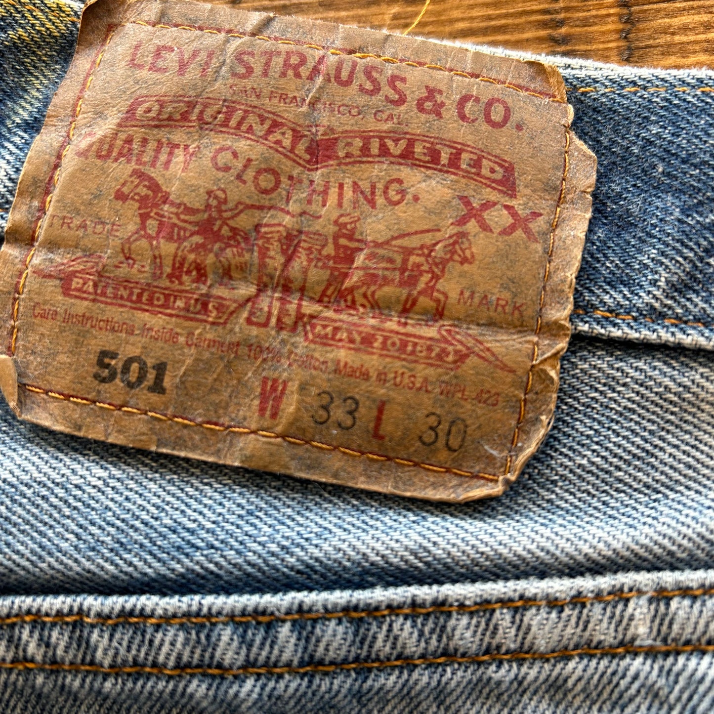 90's Levi's リーバイス 501 USA製 デニムパンツ (33×30)/A4772P-SO