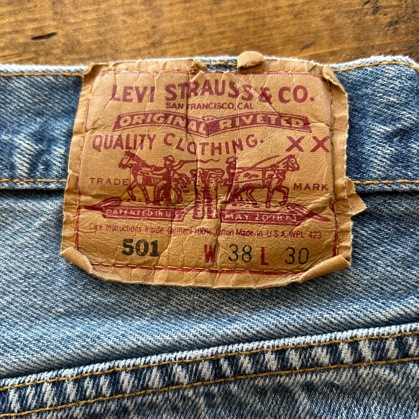 90's Levi's リーバイス501 デニムパンツ USA製 (38×30)/A3599P-SO