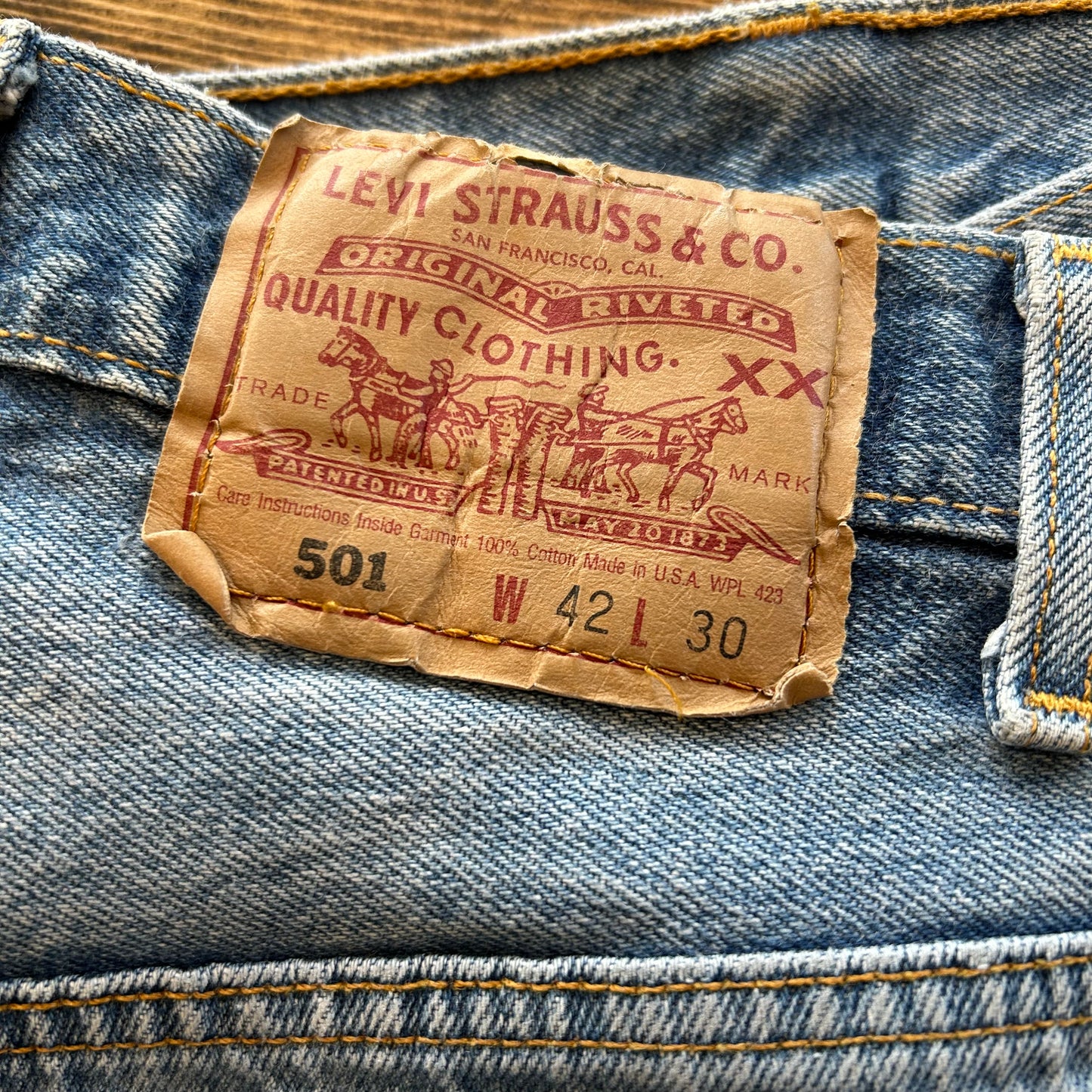 90's Levi's リーバイス 501 デニムパンツ USA製 (42×30)/A4773P-SO