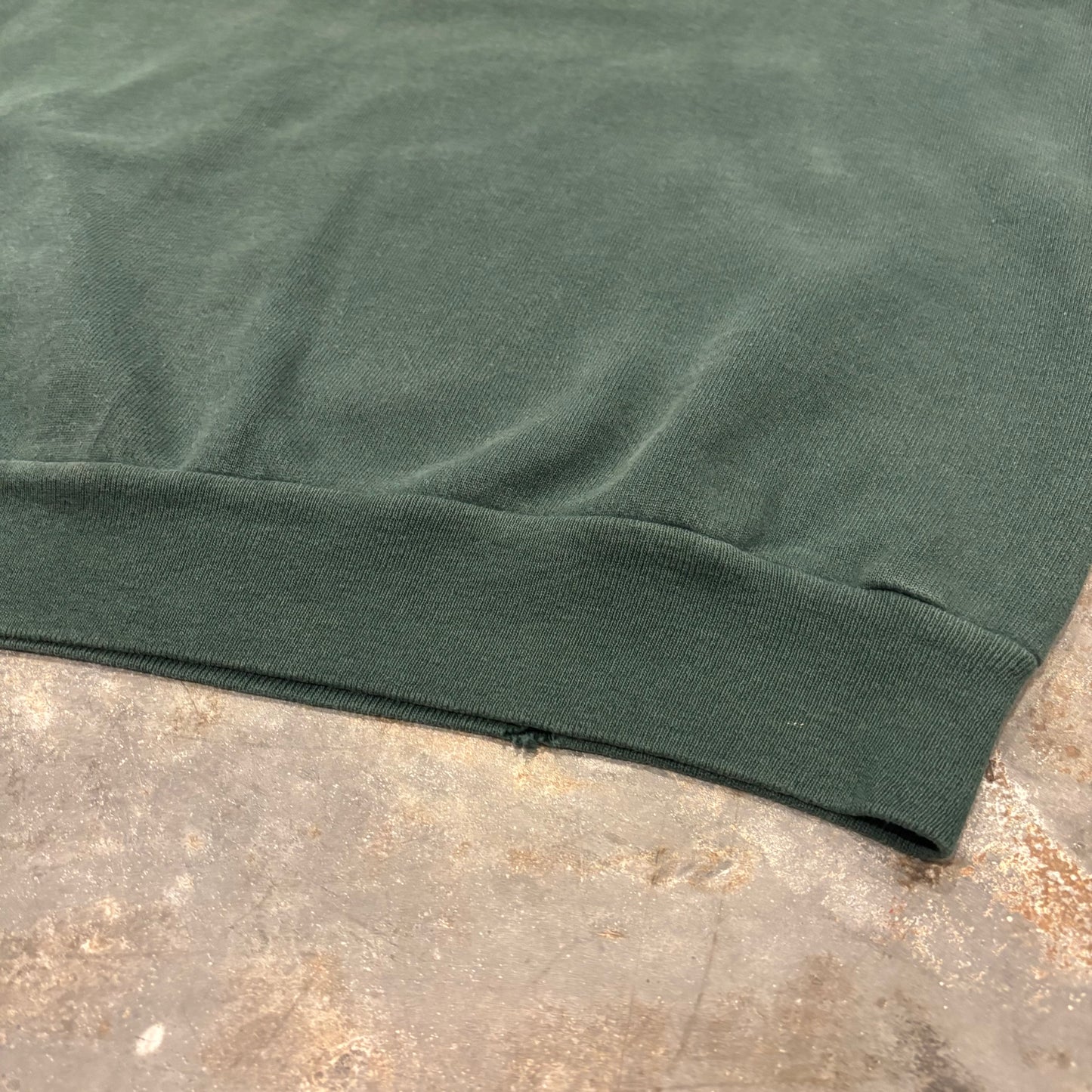 90's Stussy ステューシー ロゴ刺繍 スウェット 深緑 (推定Mサイズ) /B4210S-So