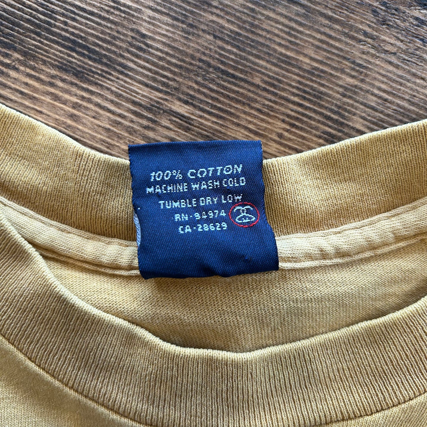90's Stussy オールドステューシー カモフラ”S”ロゴTシャツ USA製 マスタード(M)/A7242T-SO