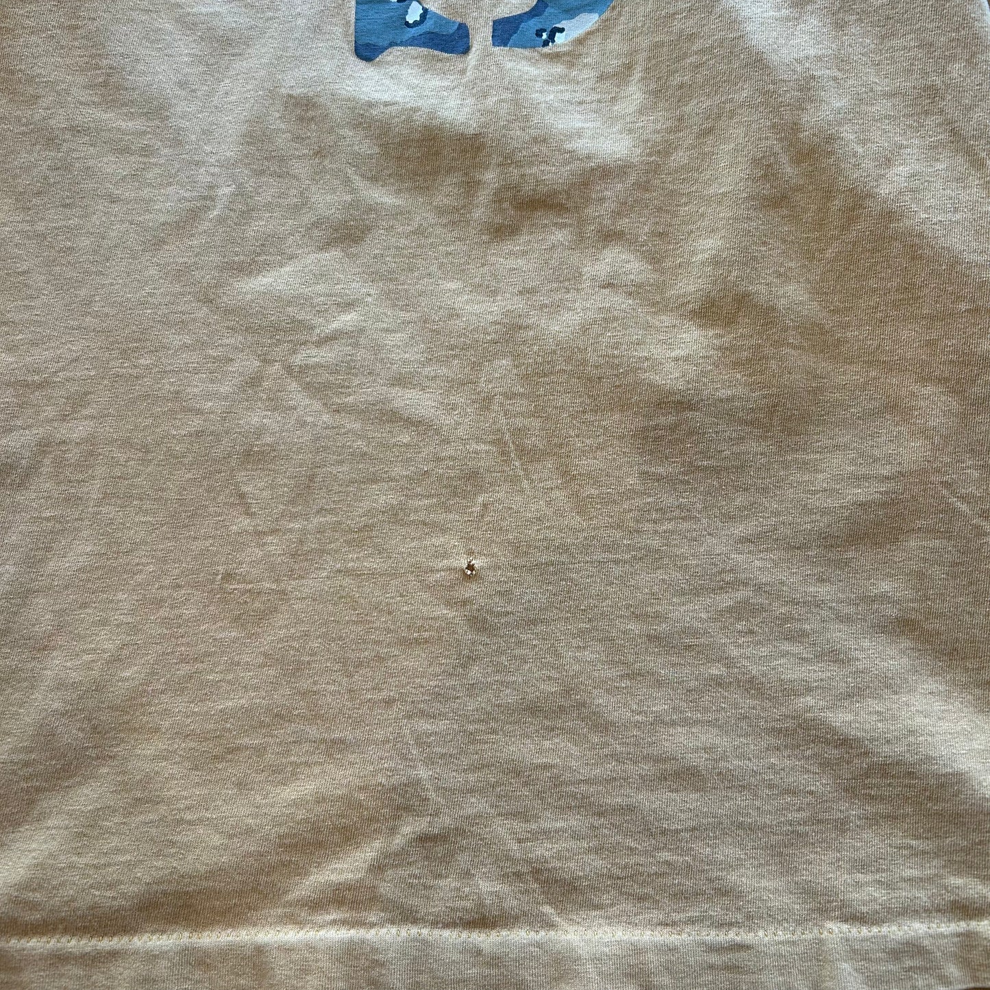 90's Stussy オールドステューシー カモフラ”S”ロゴTシャツ USA製 マスタード(M)/A7242T-SO