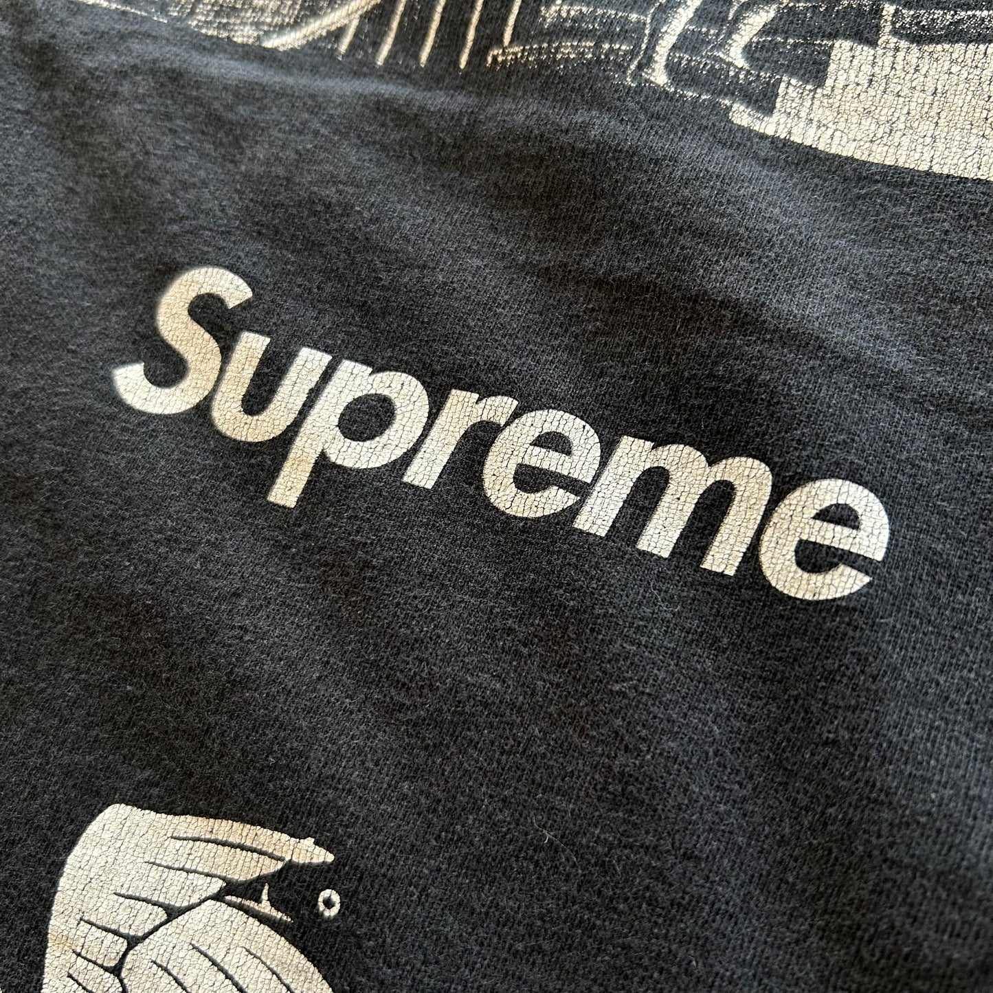 00's SUPREME×M.C.ESCHER エッシャー アートTシャツ マルチプリント 黒(XL)/A7243T-0SO