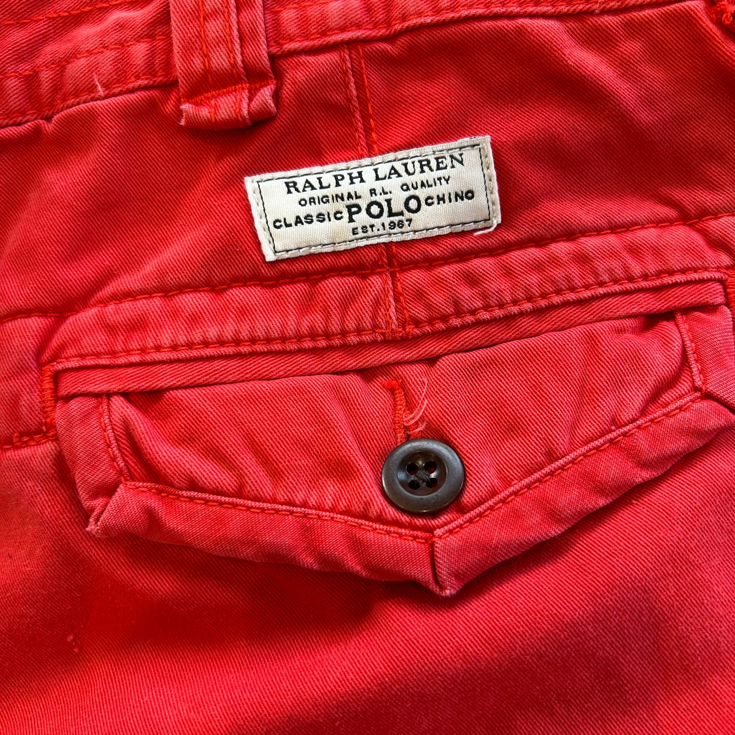 Polo ラルフローレン POLO CHINO ミリタリーカーゴショーツ ハーフパンツ 赤(36)/B2295P-SO