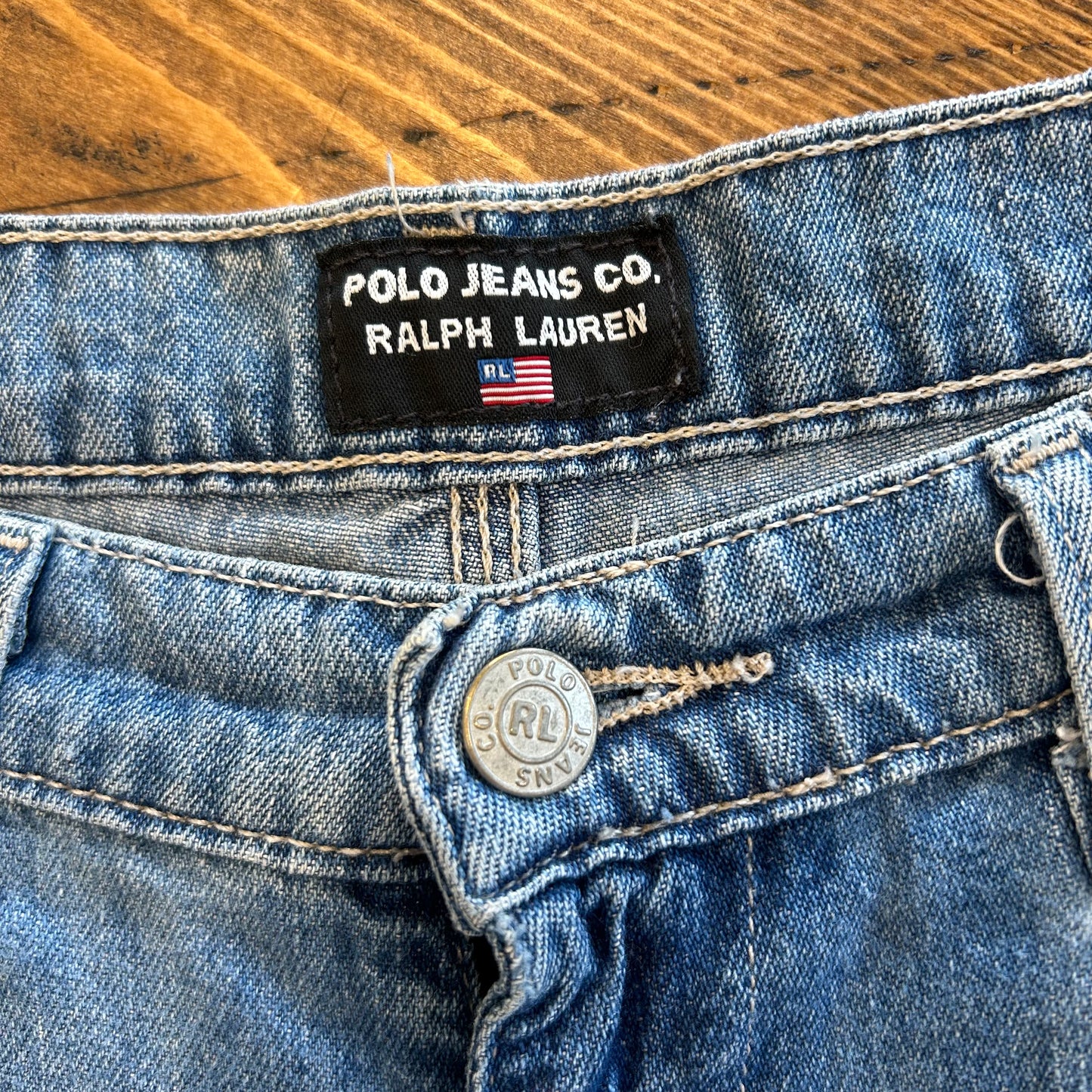 POLO JEANS ラルフローレン デニムペインターショーツ 薄青(W34)/B2291P-SO