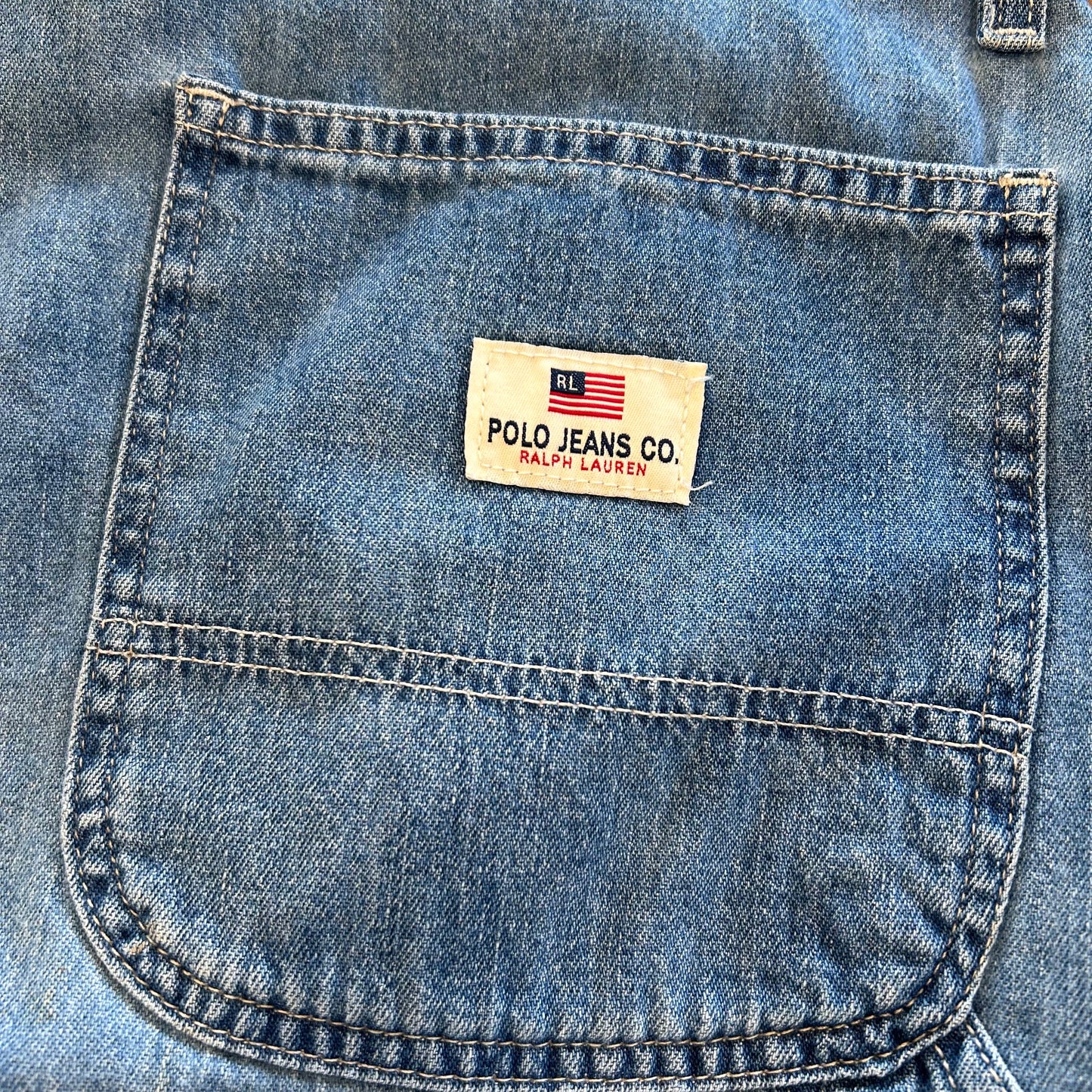 POLO JEANS ラルフローレン デニムペインターショーツ 薄青(W34)/B2291P-SO