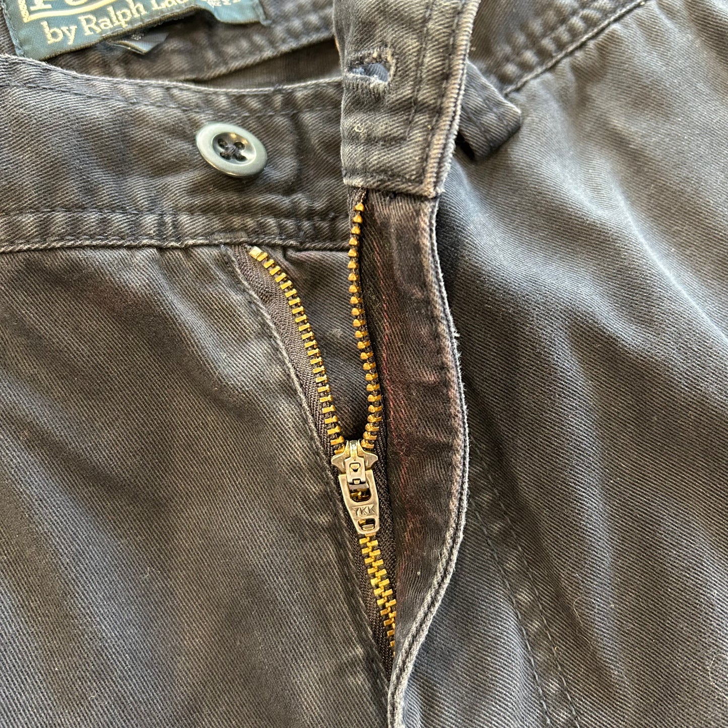 90's Polo Ralph Lauren ”POLO 67 CHINO"ラルフ ミリタリーカーゴショーツ ハーフバンツ ネイビー(W34)/B2303P-SO
