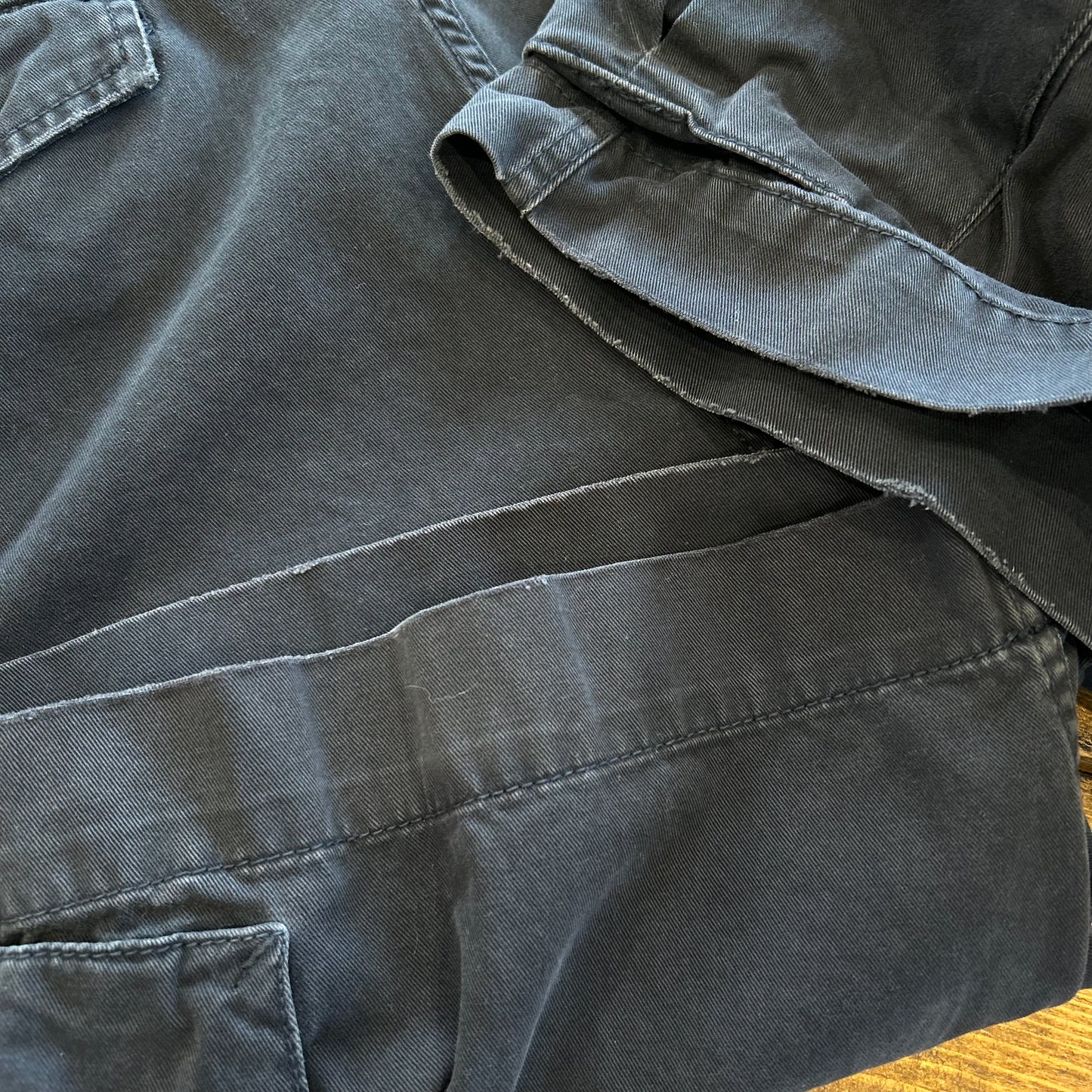 90's Polo Ralph Lauren ”POLO 67 CHINO"ラルフ ミリタリーカーゴショーツ ハーフバンツ ネイビー(W34)/B2303P-SO