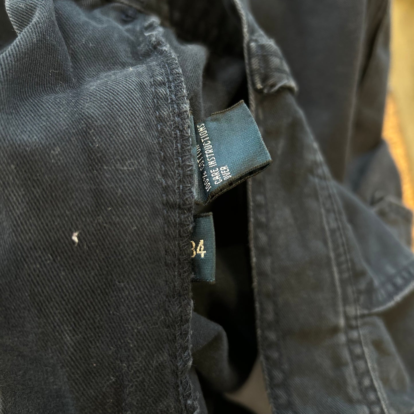 90's Polo Ralph Lauren ”POLO 67 CHINO"ラルフ ミリタリーカーゴショーツ ハーフバンツ ネイビー(W34)/B2303P-SO