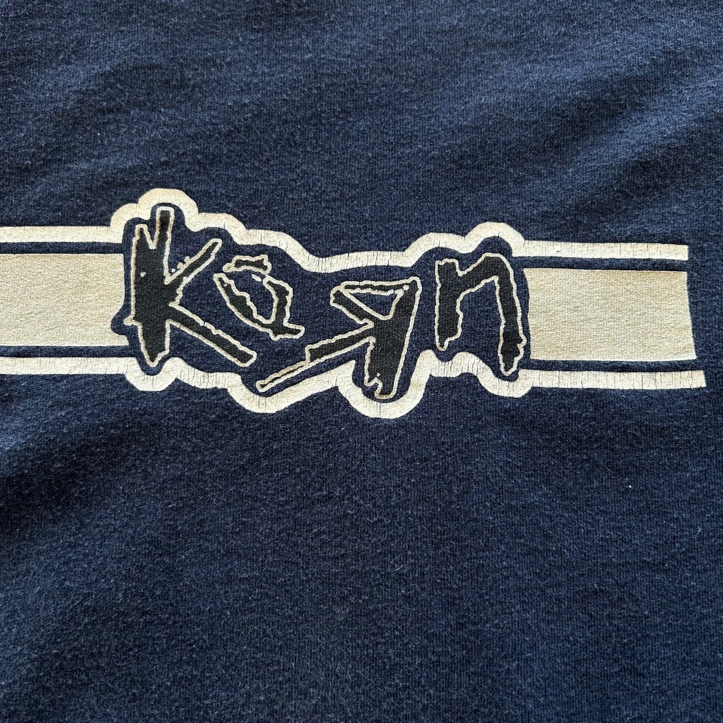 90's TULTEX KORN ロゴTシャツ ネイビー(XL)/A6598T-SO