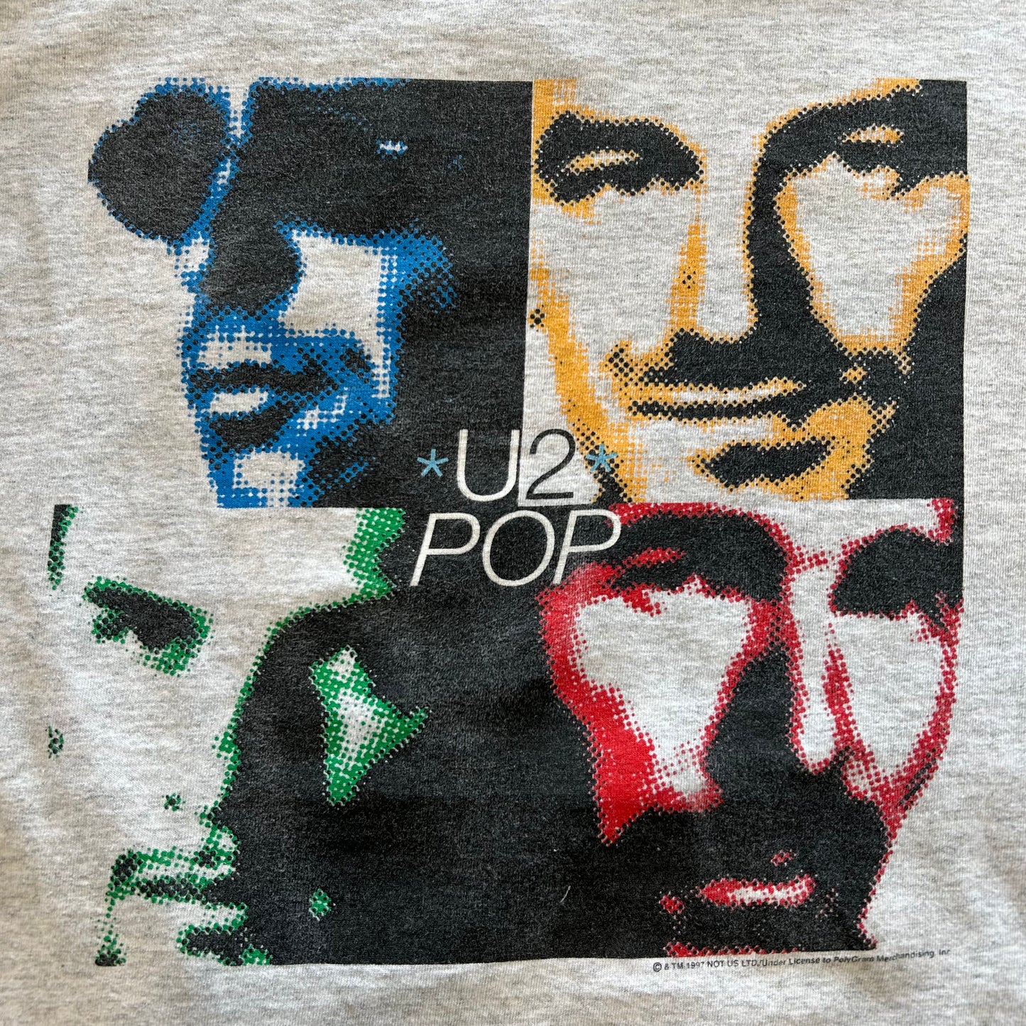 90's U2 POP MART TOUR97' ツアーTシャツ グレー(XL)/A7246T-SO