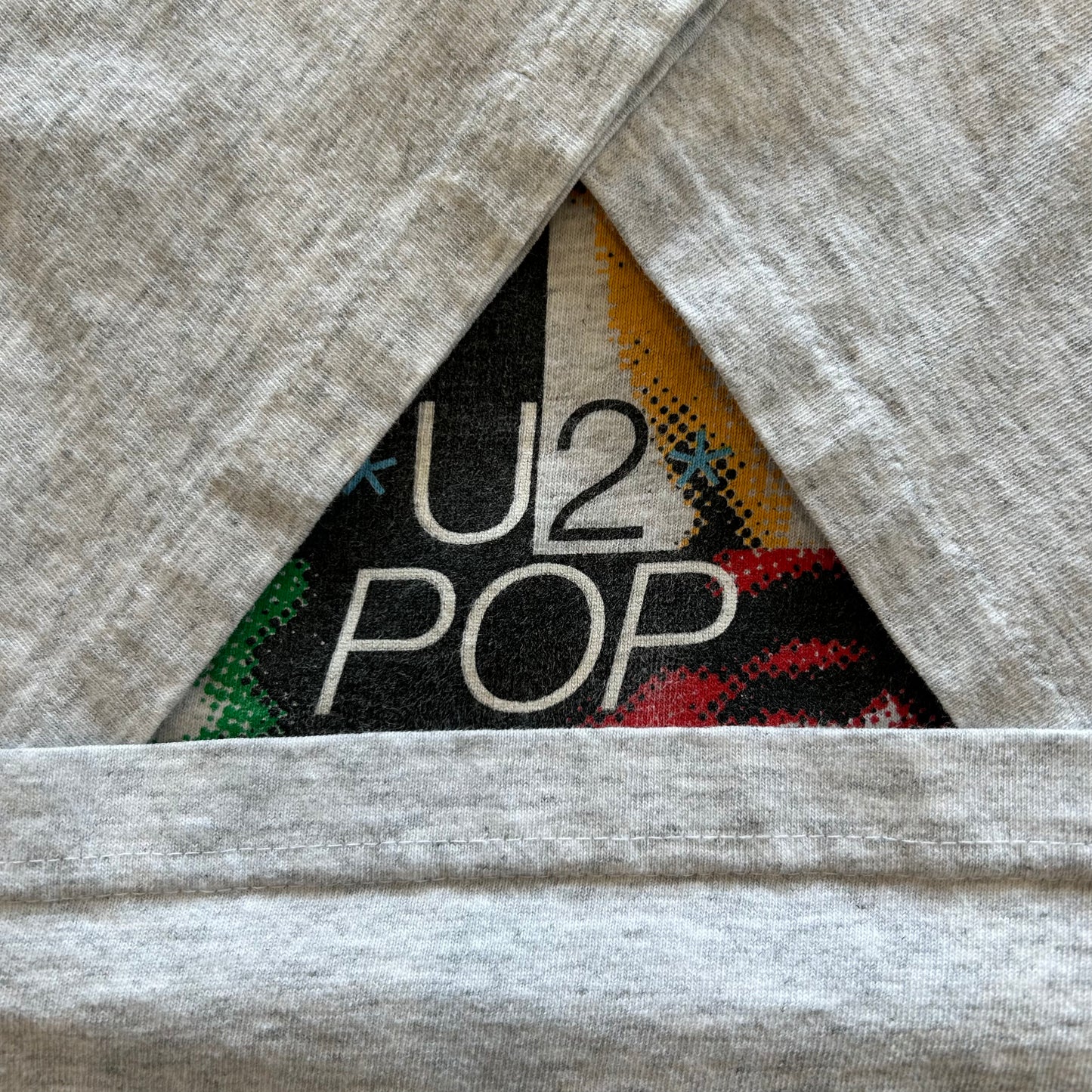 90's U2 POP MART TOUR97' ツアーTシャツ グレー(XL)/A7246T-SO