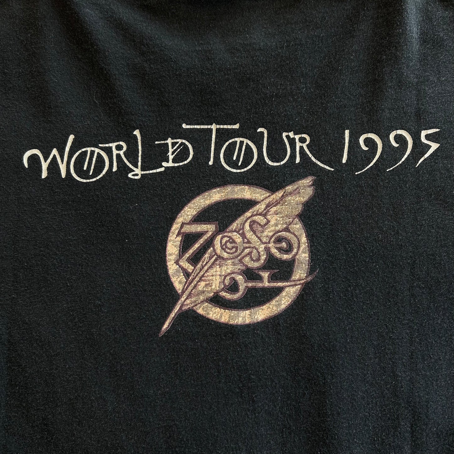 90's ジミー・ペイジ &ロバート・プラント"No Quarter"ワールドツアー95' TシャツA7245T-SO