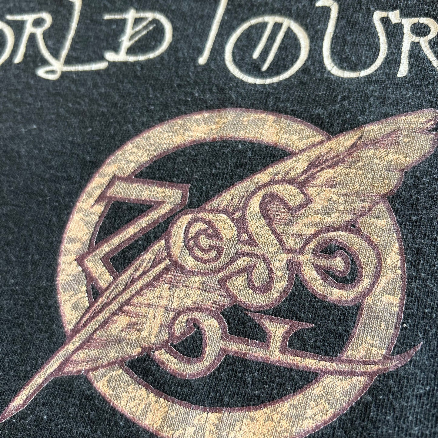90's ジミー・ペイジ &ロバート・プラント"No Quarter"ワールドツアー95' TシャツA7245T-SO