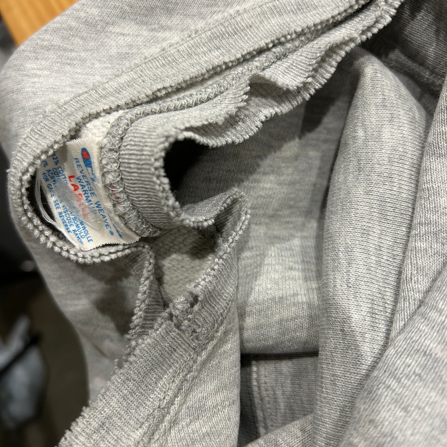 80's Champion Reverse Weave リバースウィーブ ミリタリー AIR BORNE スウェット グレー(L)/A9016R-SO