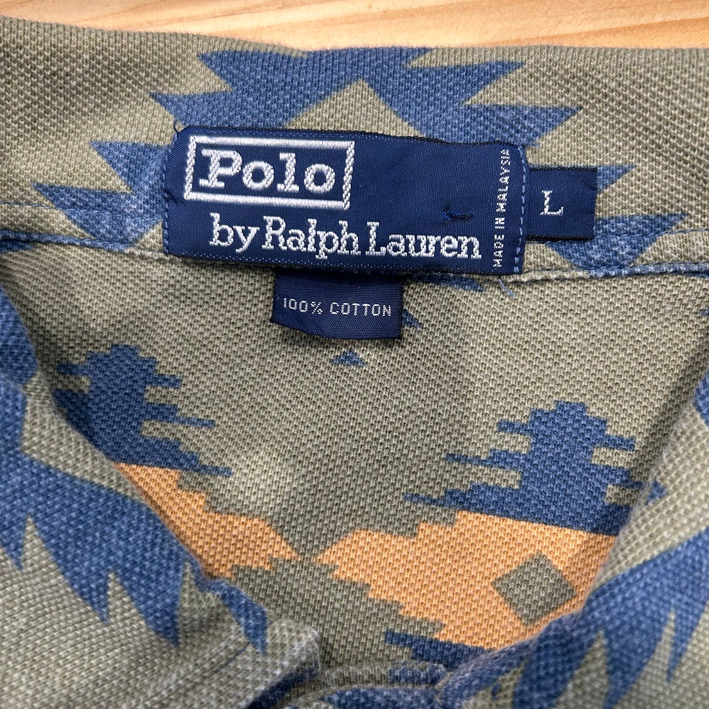 Polo Ralph Lauren ラルフローレン ネイティブ柄ポロシャツ (L)/A3787T-SO