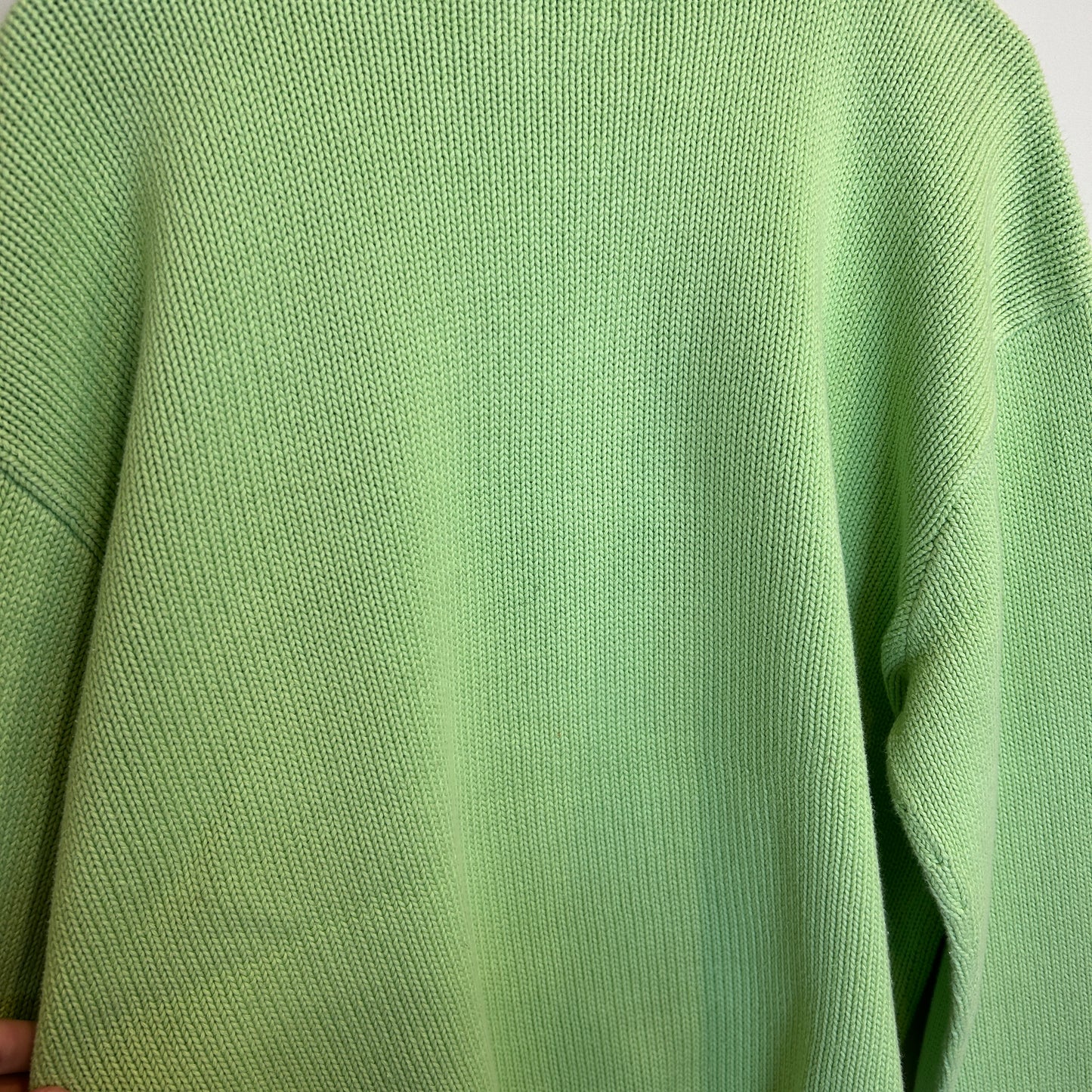 00's Polo by Ralph Lauren ラルフローレン コットンニット 黄緑 (サイズ不明)/A8498K-SO