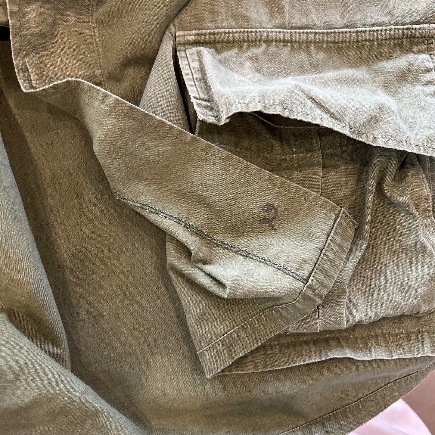 60's USAF S/Sジャングルファティーグジャケット 半袖シャツ ミリタリー (L-R)/A5907SH-SO