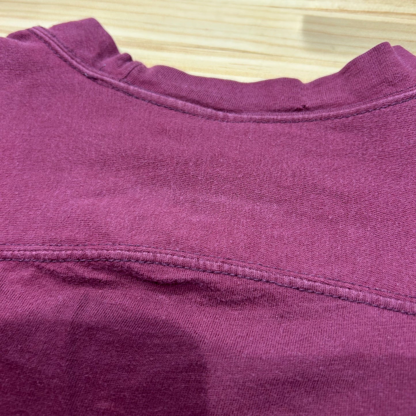 70's Russell football T-shirt "Pikes" フットボール Tシャツ えんじ (L)/A4256T-SO