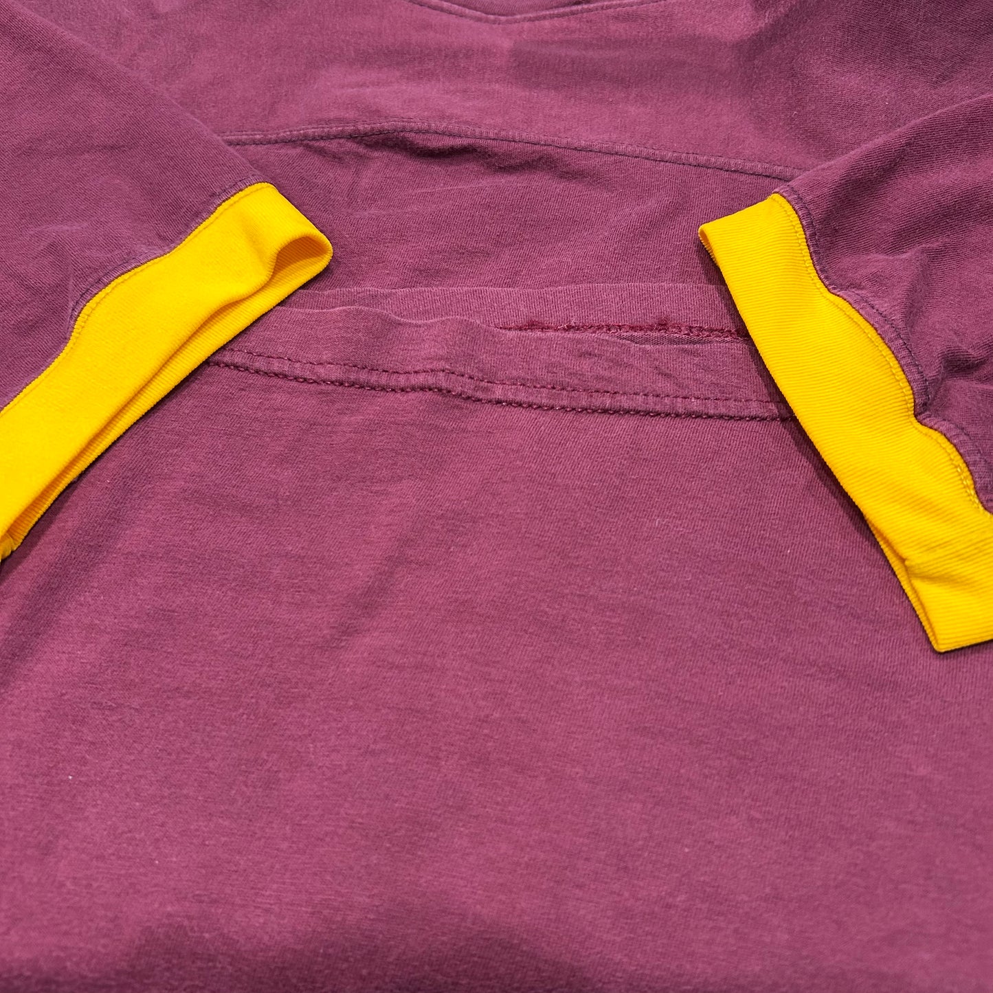 70's Russell football T-shirt "Pikes" フットボール Tシャツ えんじ (L)/A4256T-SO