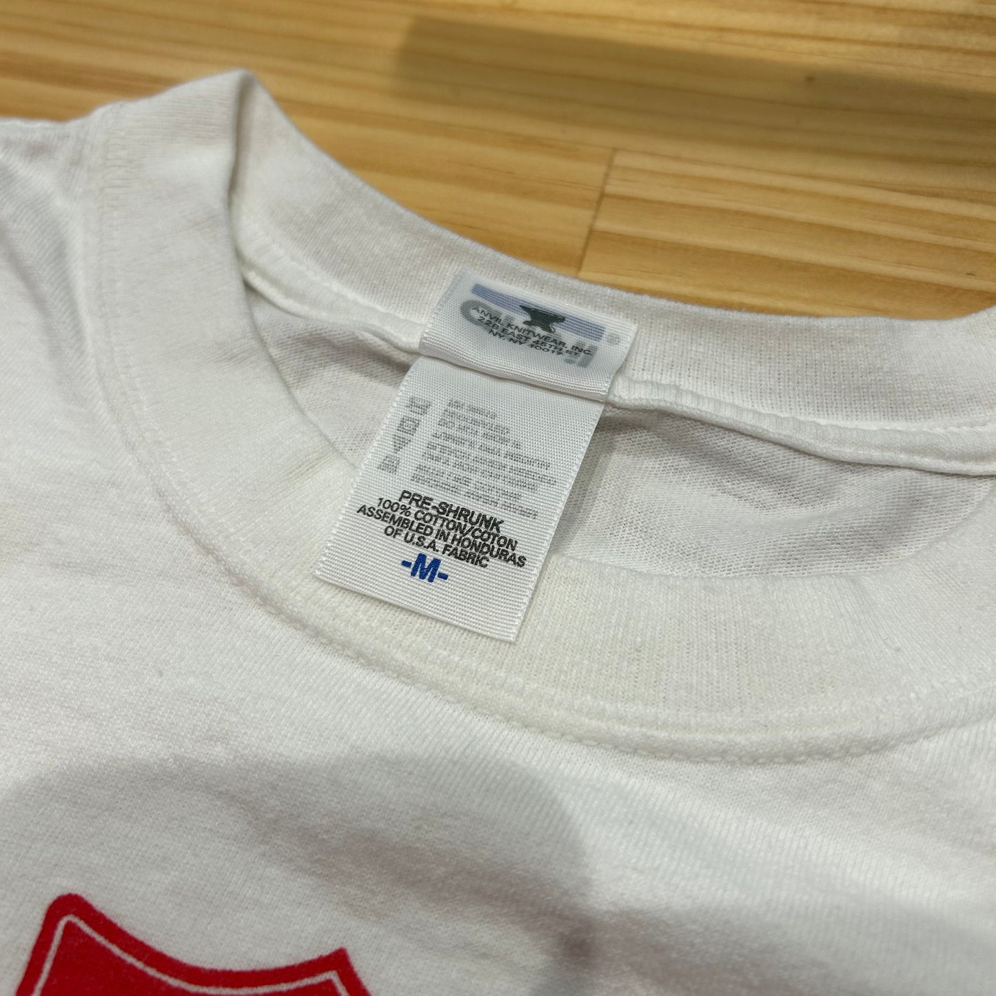 00's "THE SALVATION ARMY" ミリタリー Tシャツ ホワイト (M)/A7054T-SO