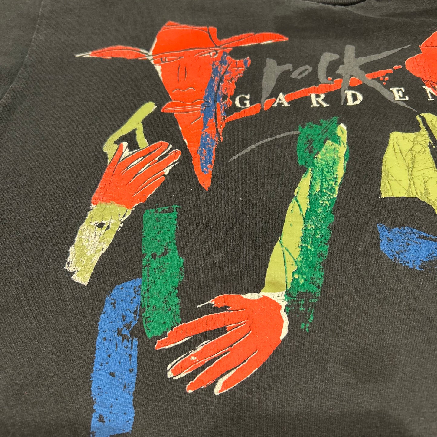 90's rock GARDEN Tシャツ ブラック (不明)/A7059T-SO