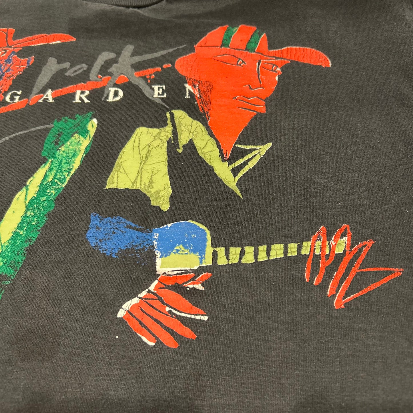 90's rock GARDEN Tシャツ ブラック (不明)/A7059T-SO