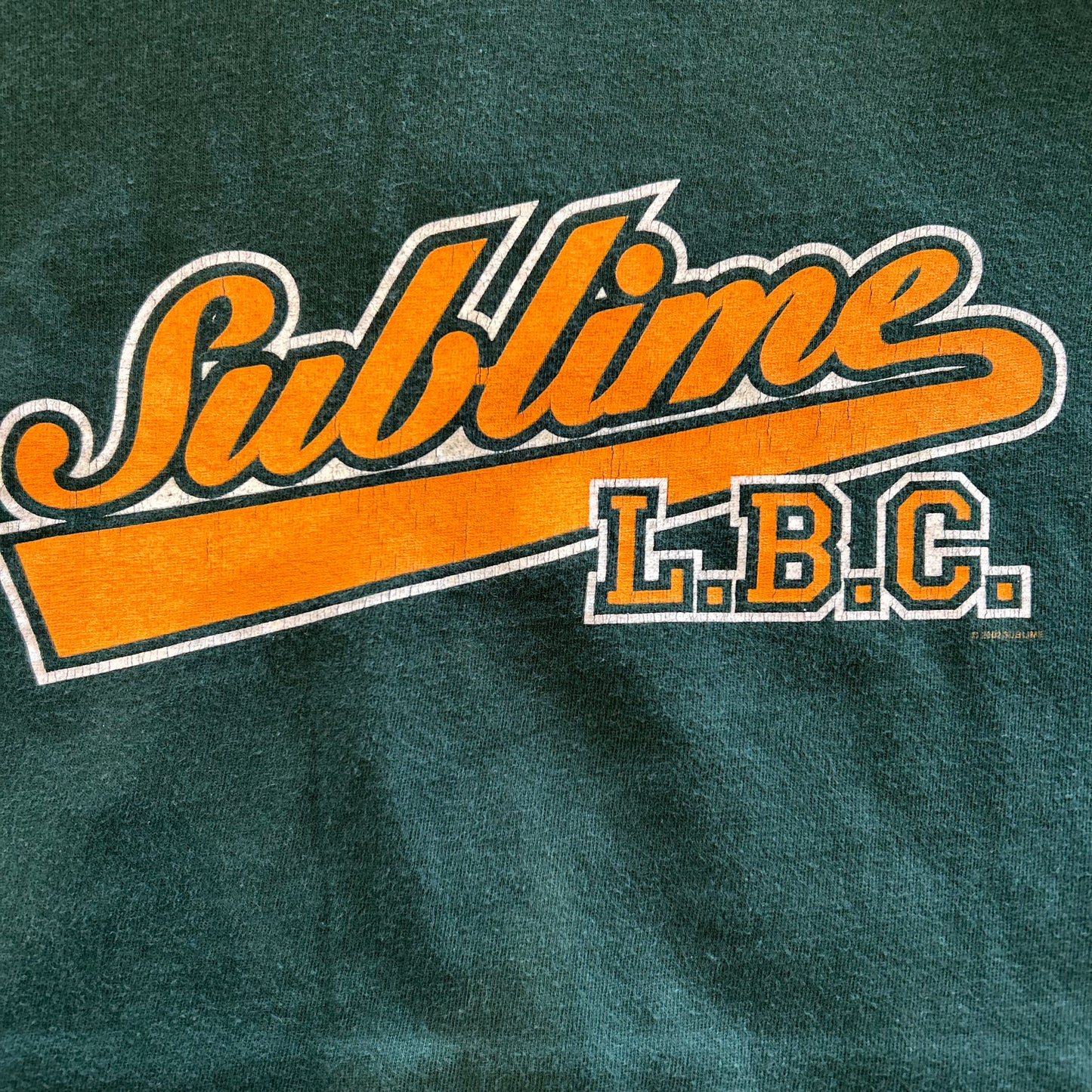 00's Sublime L.B.C サブライム ロゴTシャツ 緑(XL)/A7256T-SO
