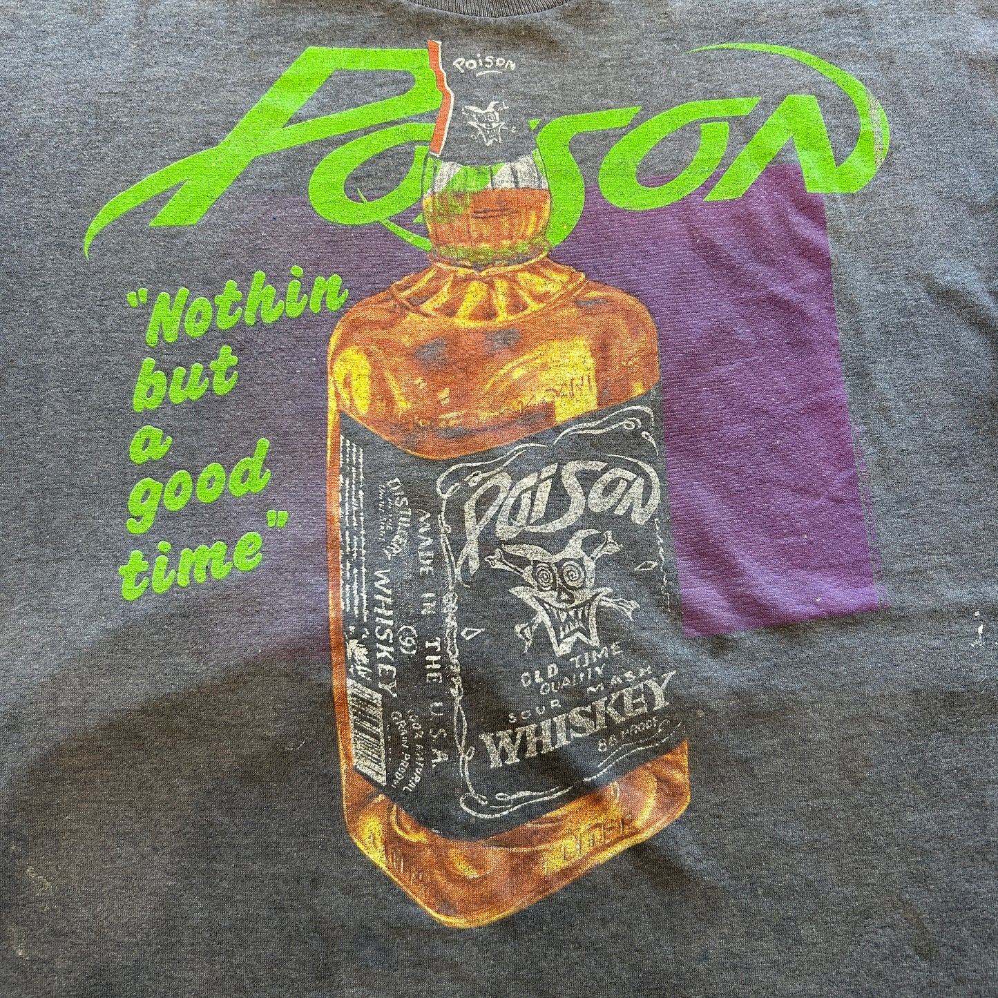 80's POISON ポイズン"Nothin but a good time" プロモTシャツ バンドT 黒(XL)/TA7264T-SO
