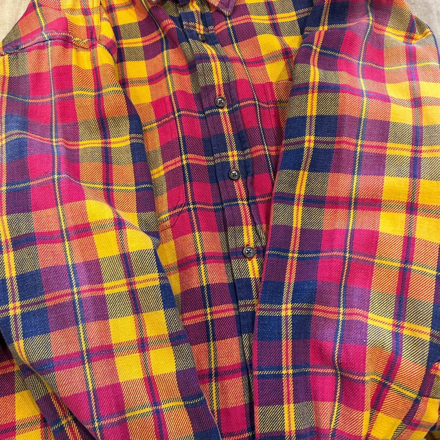 90's GAP ネルシャツ チェックシャツ(L)/B1778SH-SO