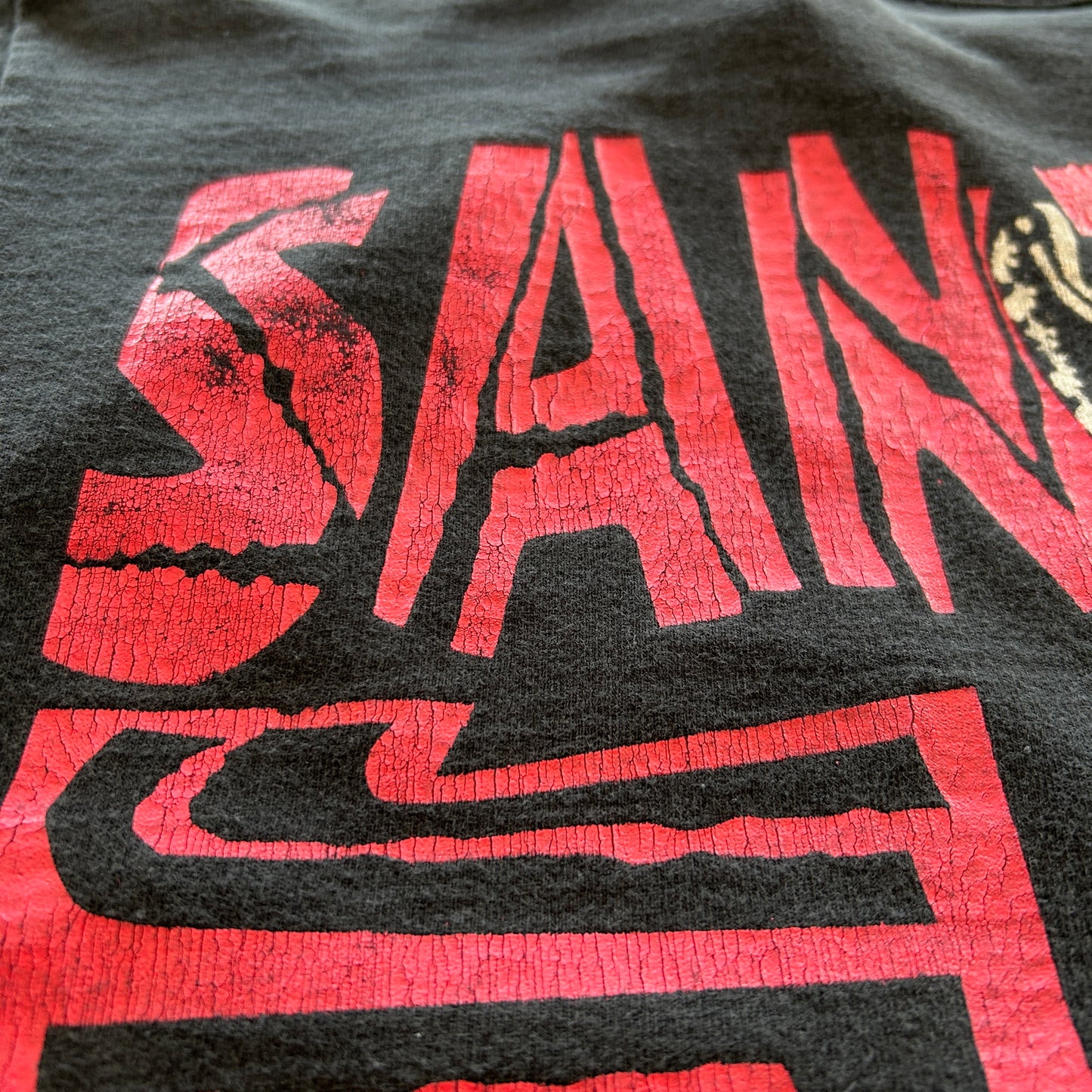 90's Santana&Jeff Beck サンタナ ジェフ・ベック ライブコンサート Tシャツ 黒/A6679Y-SO