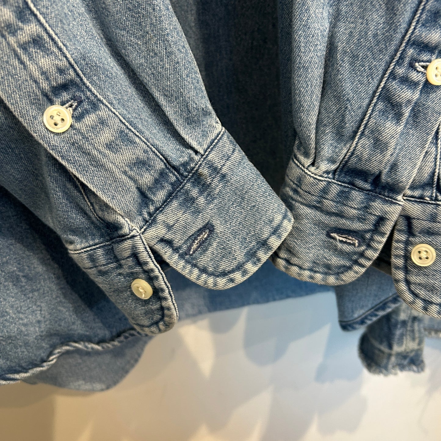 90's Ralph Lauren ラルフローレン "BIG SHIRT" デニムシャツ ボタンダウン (M)/A9648SH-SO