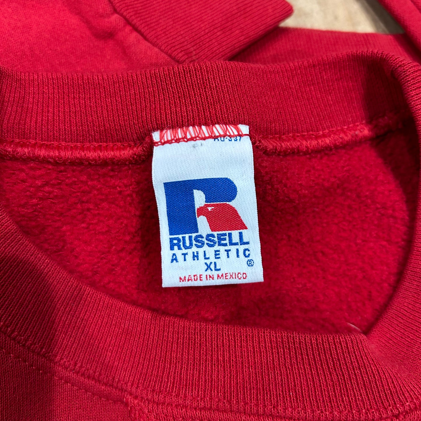 90's Russell Athletic ラッセル スウェット ウィングフット 赤(XL)/A5230S-SO