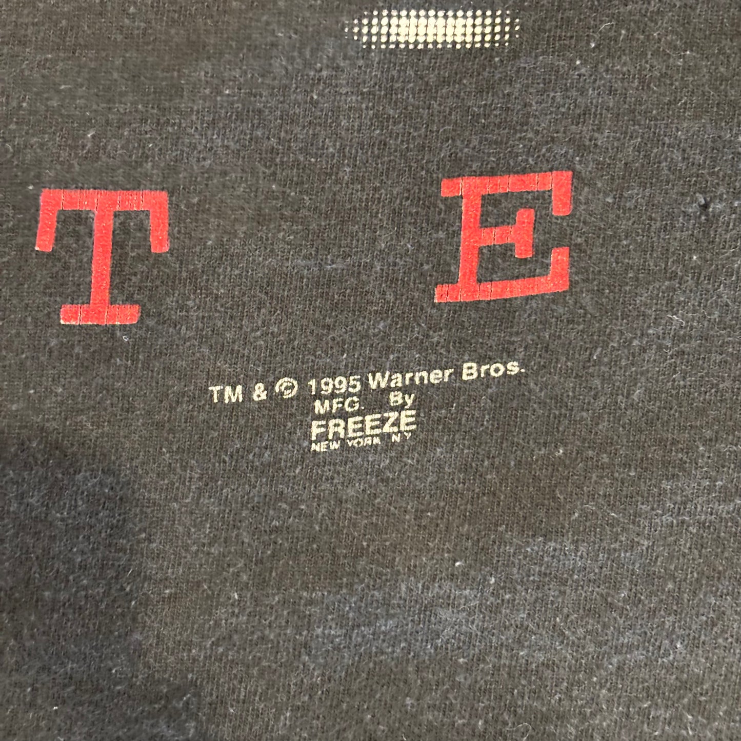 90's X-AM Warner Bros Y Be NORMAL モーションロゴTシャツ 黒 (XL)/B2579T-SO