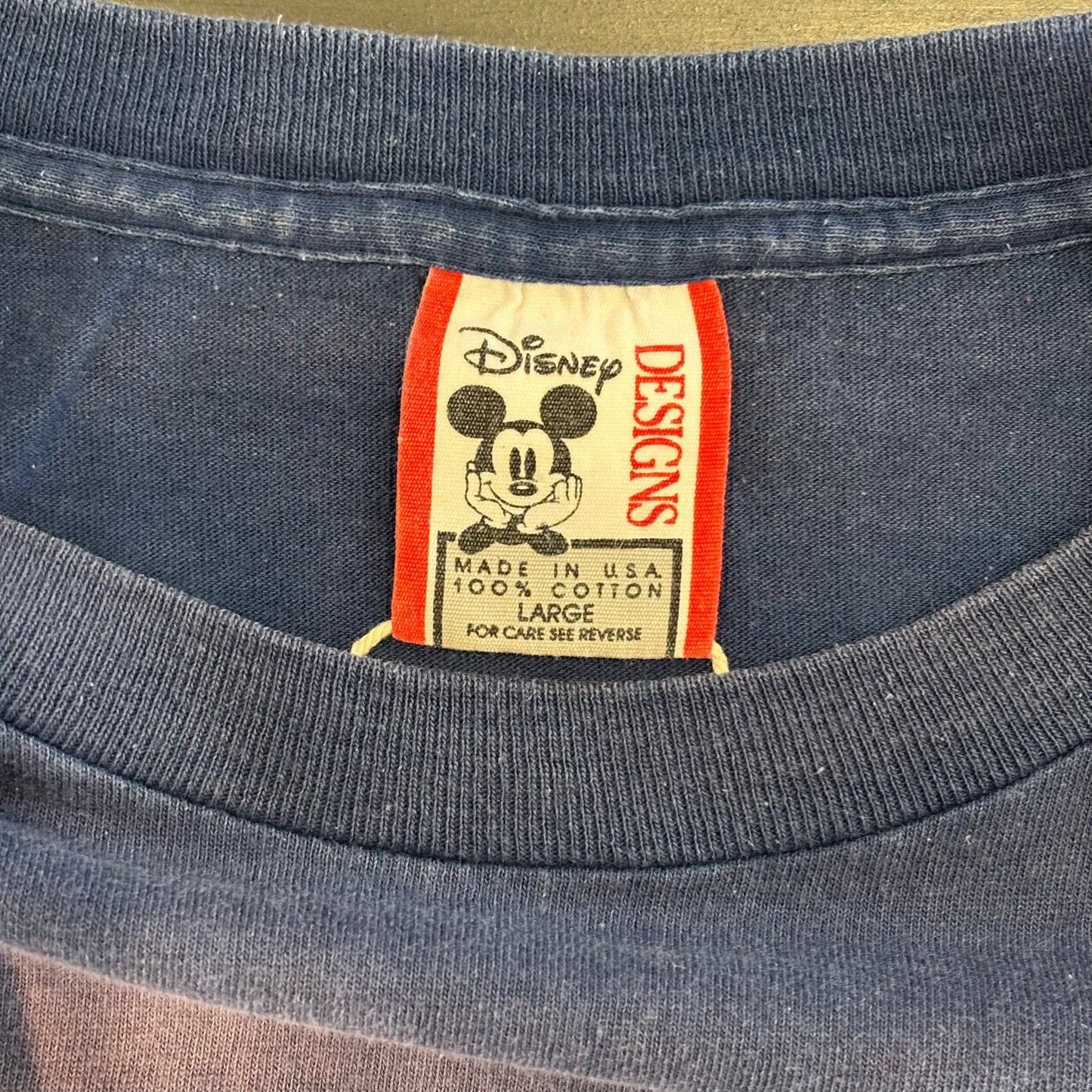 90's Disney Designs THE LION KING ライオン・キング ディスニーTシャツ 紺 (L)/A6613T-SO