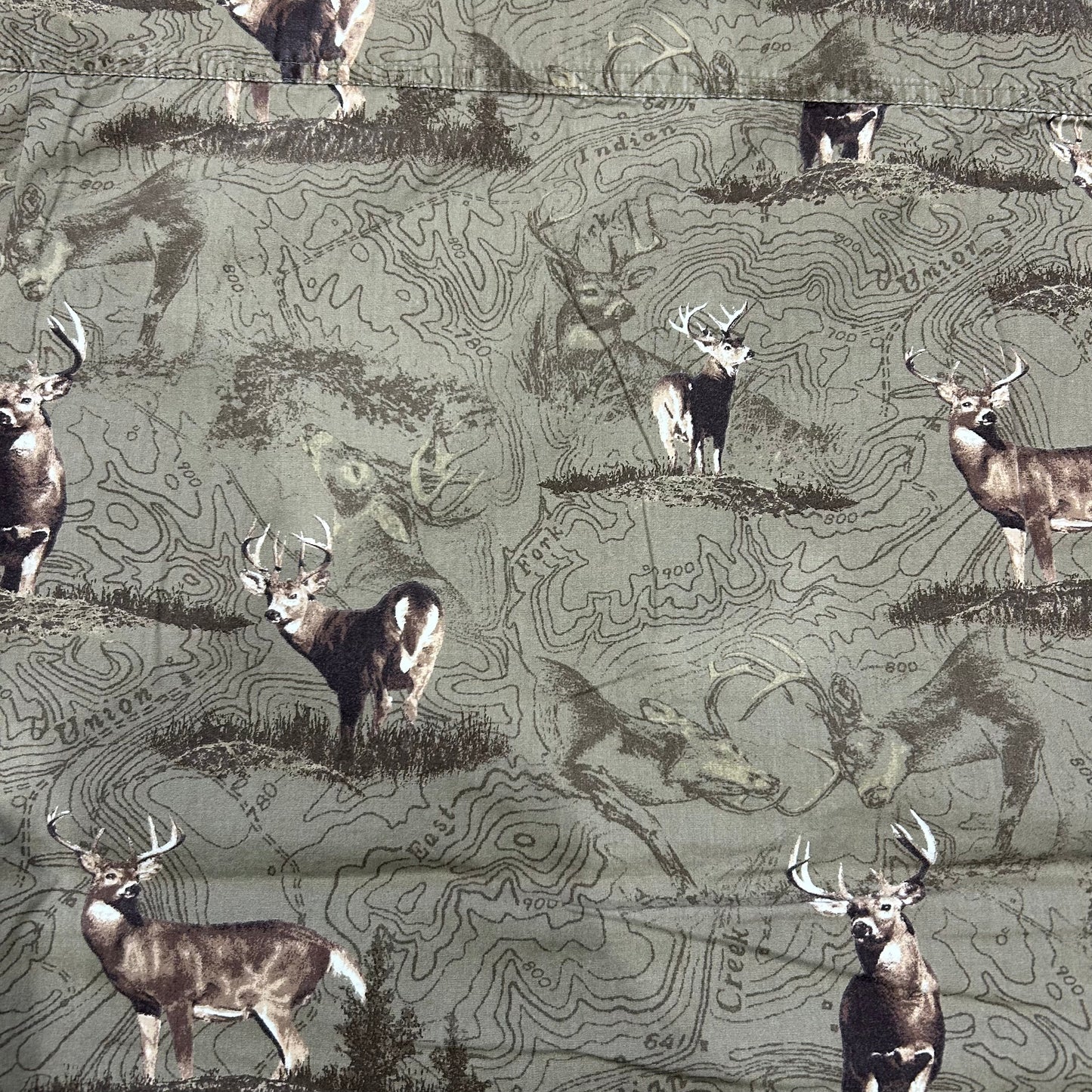 00's Columbia コロンビア River Lodge ボタンダウン総柄シャツ (L)/A2477SH-SO