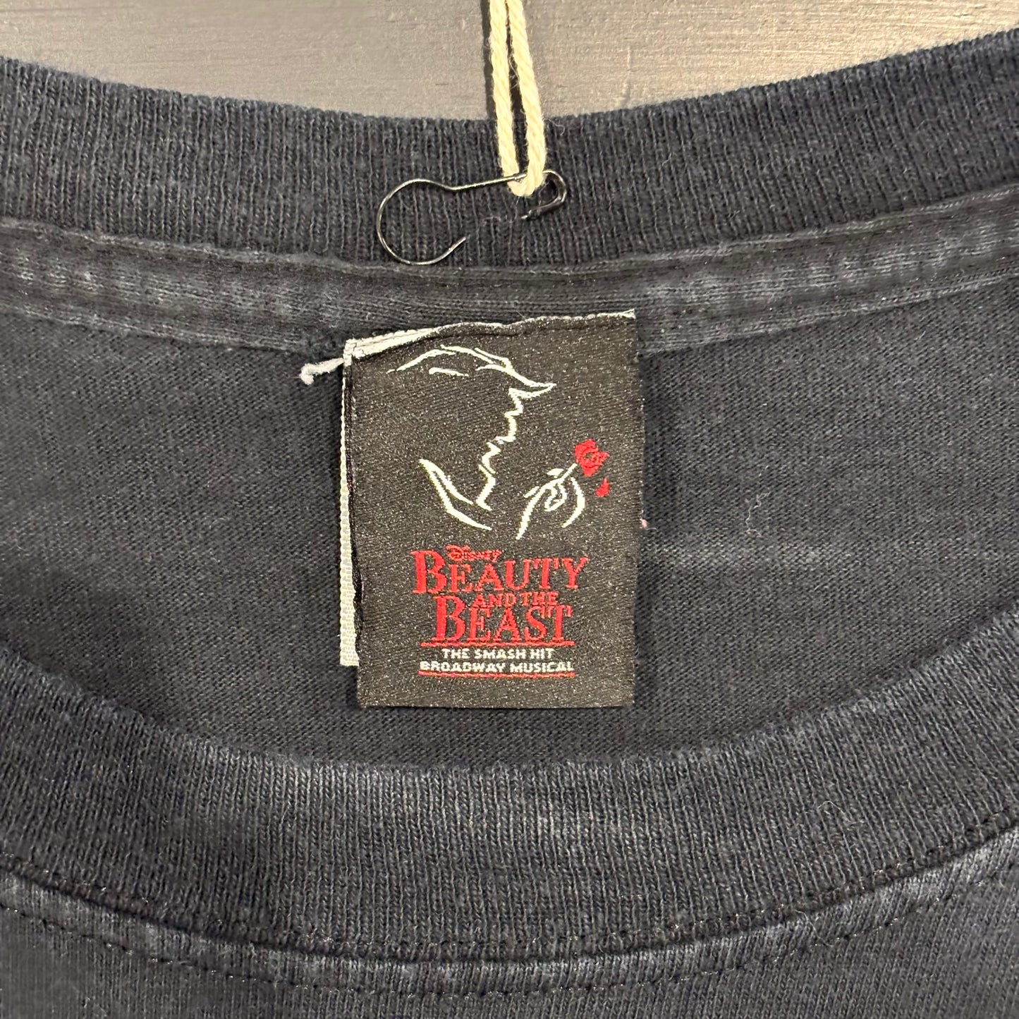 00's Beauty And The Beast "美女と野獣” ディズニーTシャツ 黒 (XL)/B2663T-SO