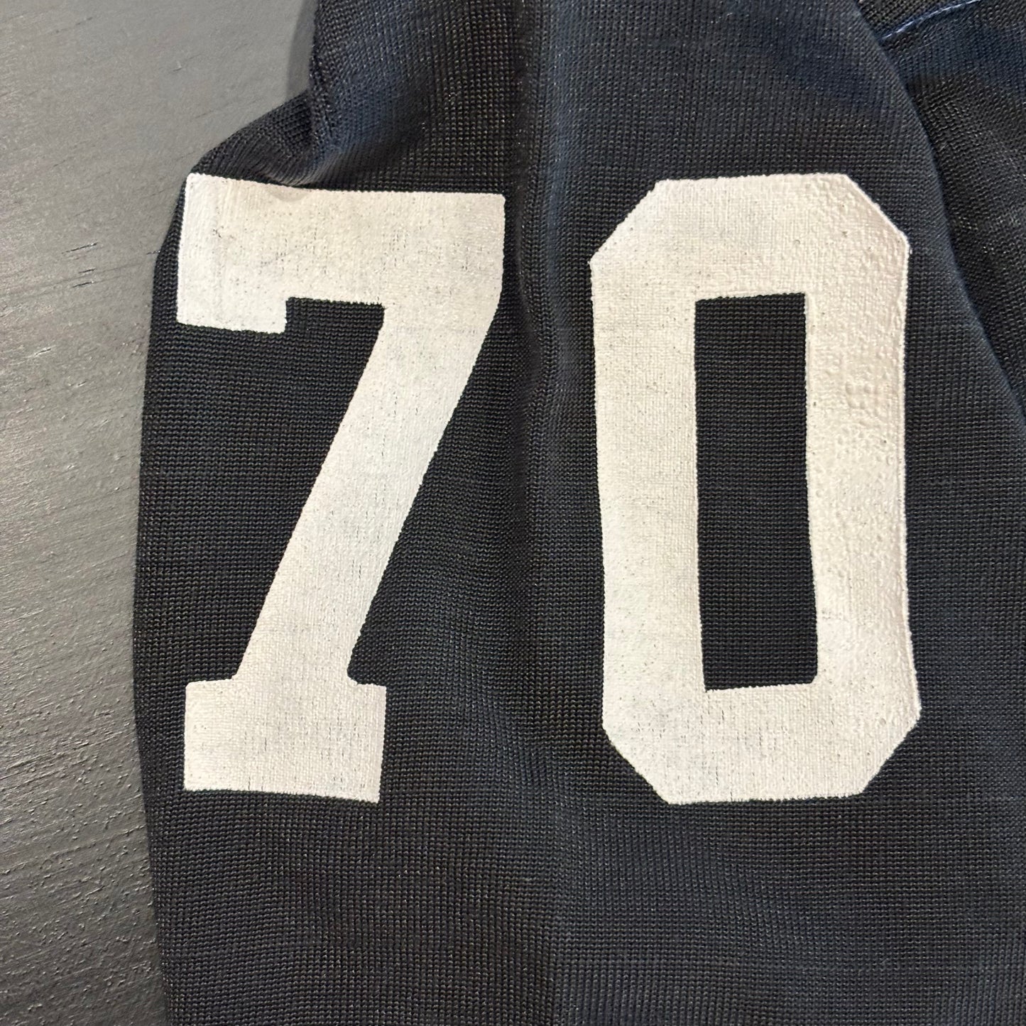 70's Russell Athletic 70 ナンバリングTシャツ 黒 (M)/A7209T-SO